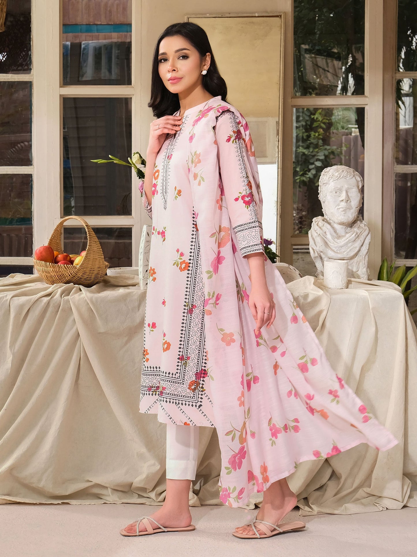 2 Piece Lawn Suit-Paste Print (Pret)