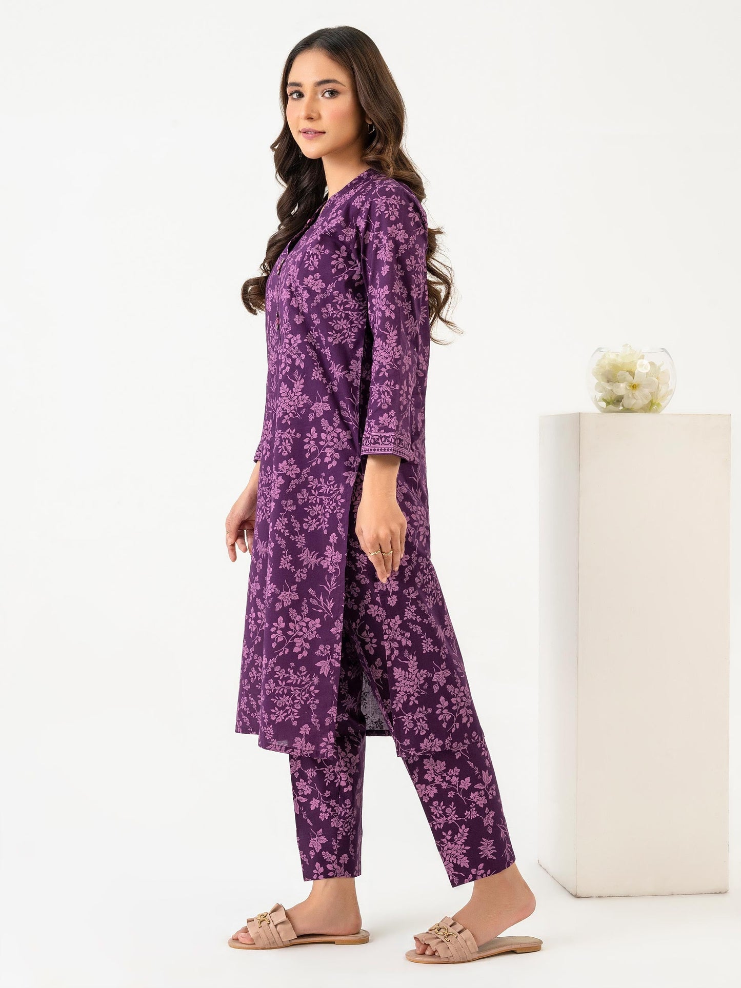 2 Piece Lawn Suit-Paste Print (Pret)