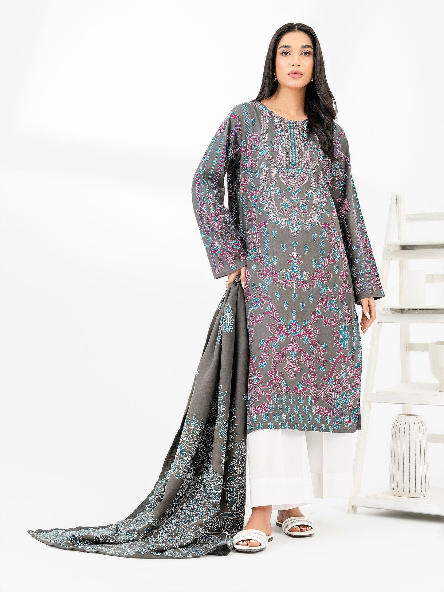 2 Piece Winter Cotton Suit-Printed (Pret)