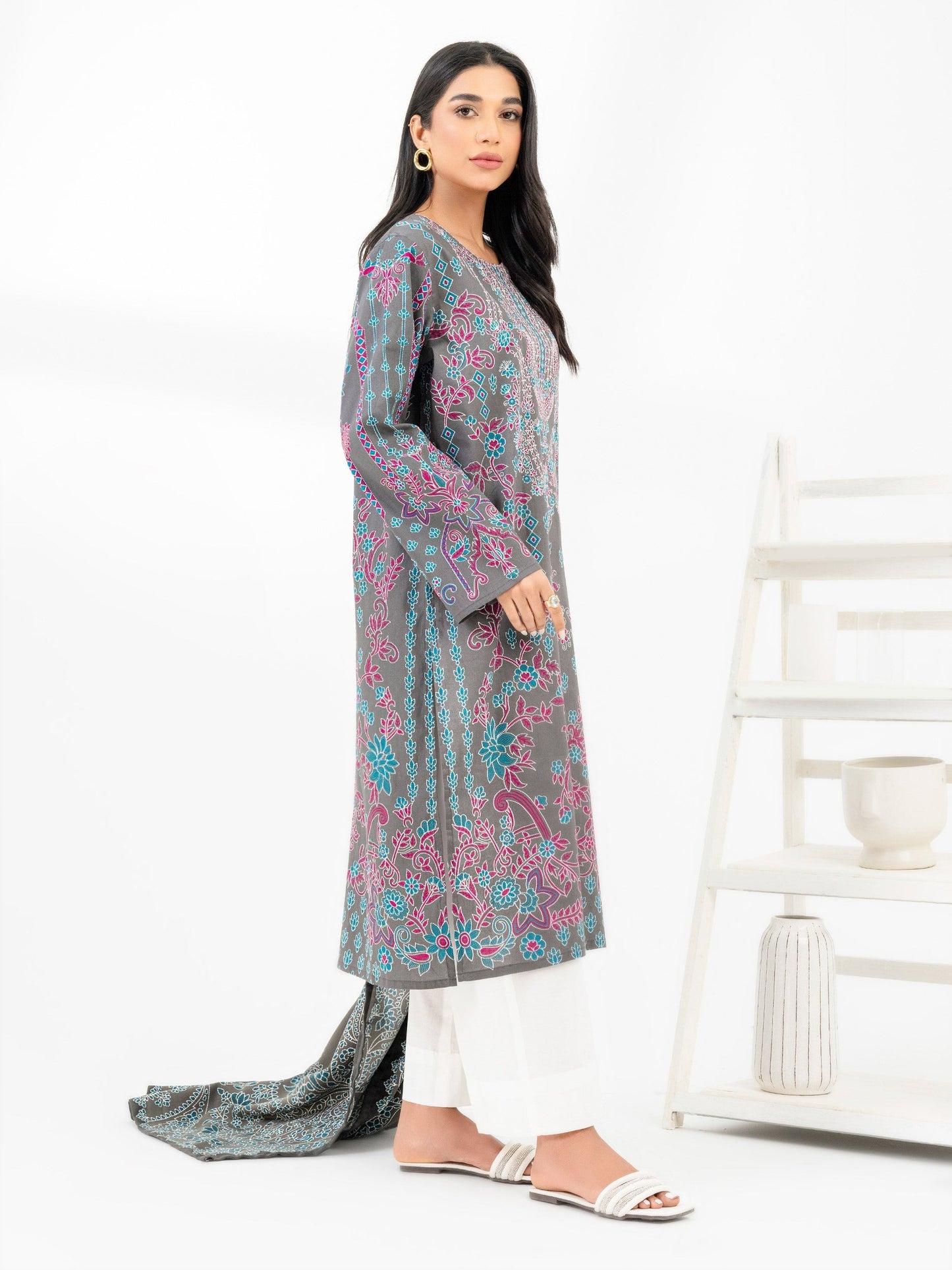 2 Piece Winter Cotton Suit-Printed (Pret)