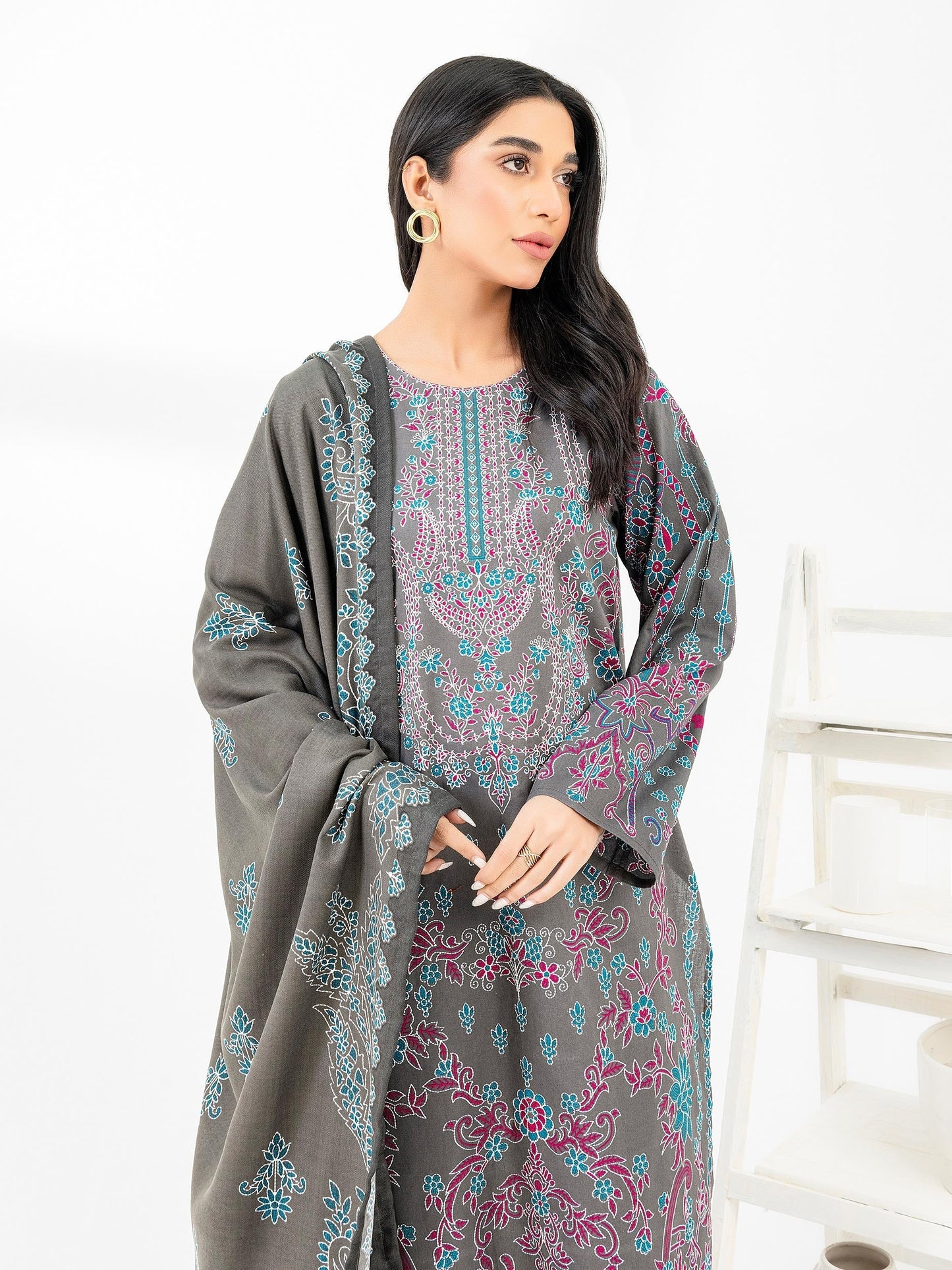 2 Piece Winter Cotton Suit-Printed (Pret)