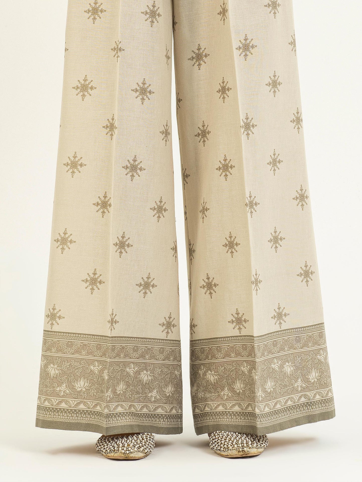 Printed Khaddar Trouser(Pret)