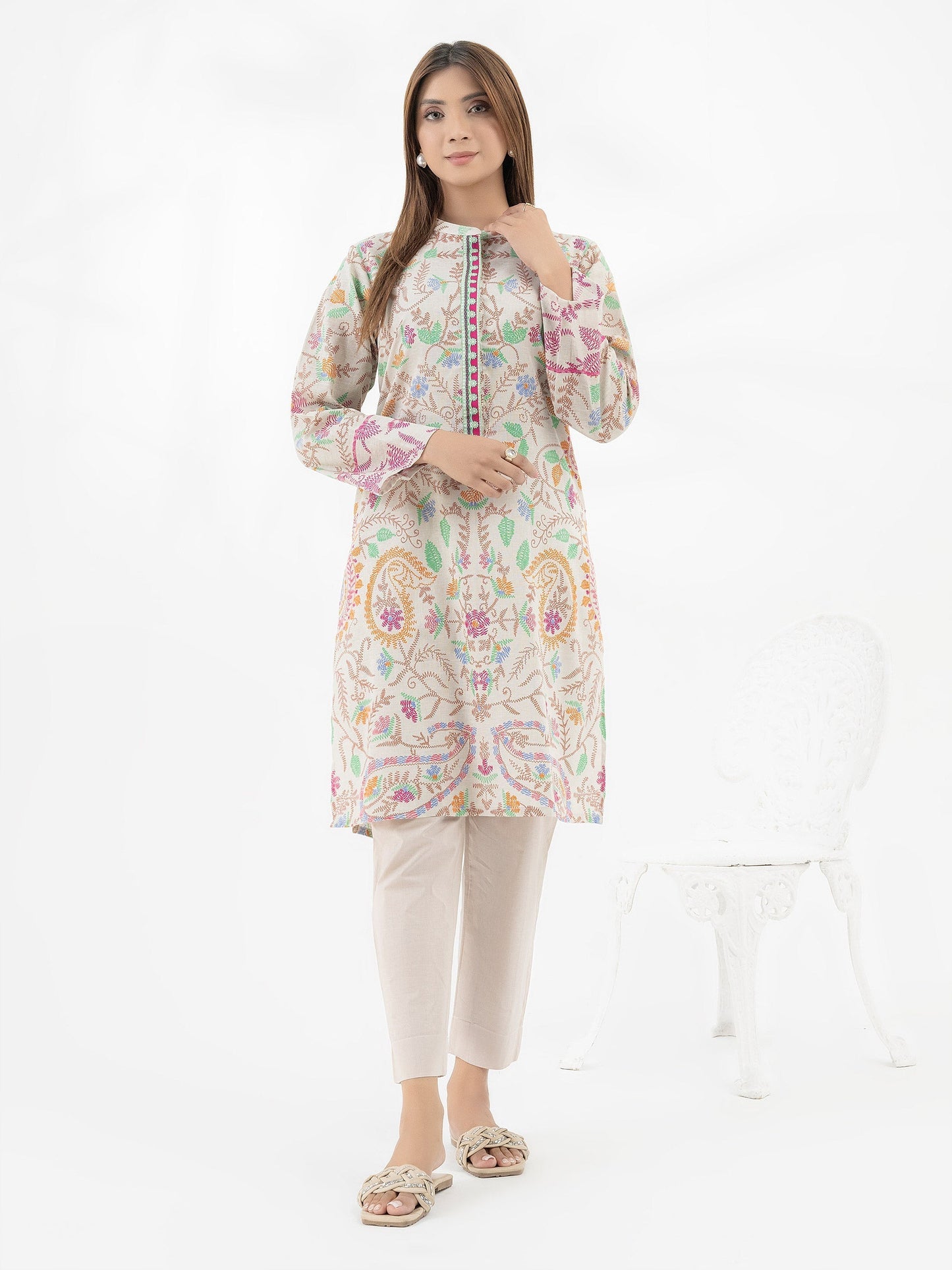 Khaddar Shirt-Printed (Pret)