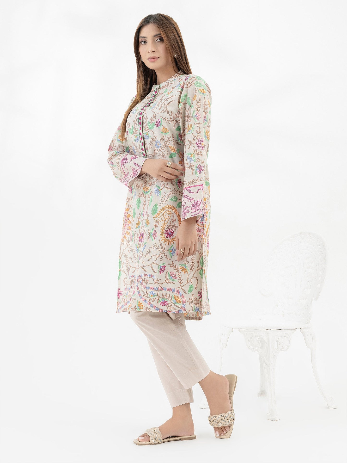 Khaddar Shirt-Printed (Pret)