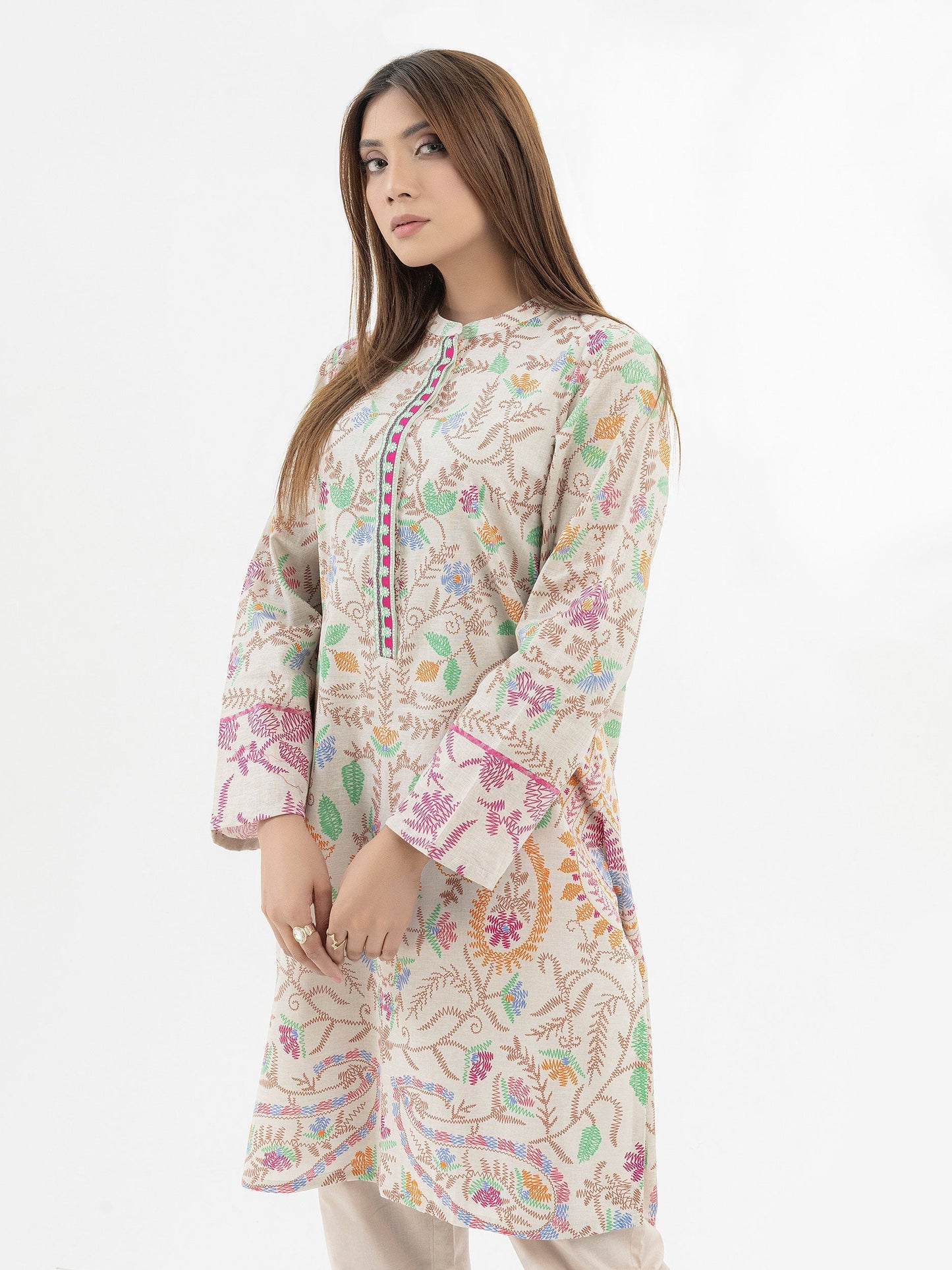 Khaddar Shirt-Printed (Pret)