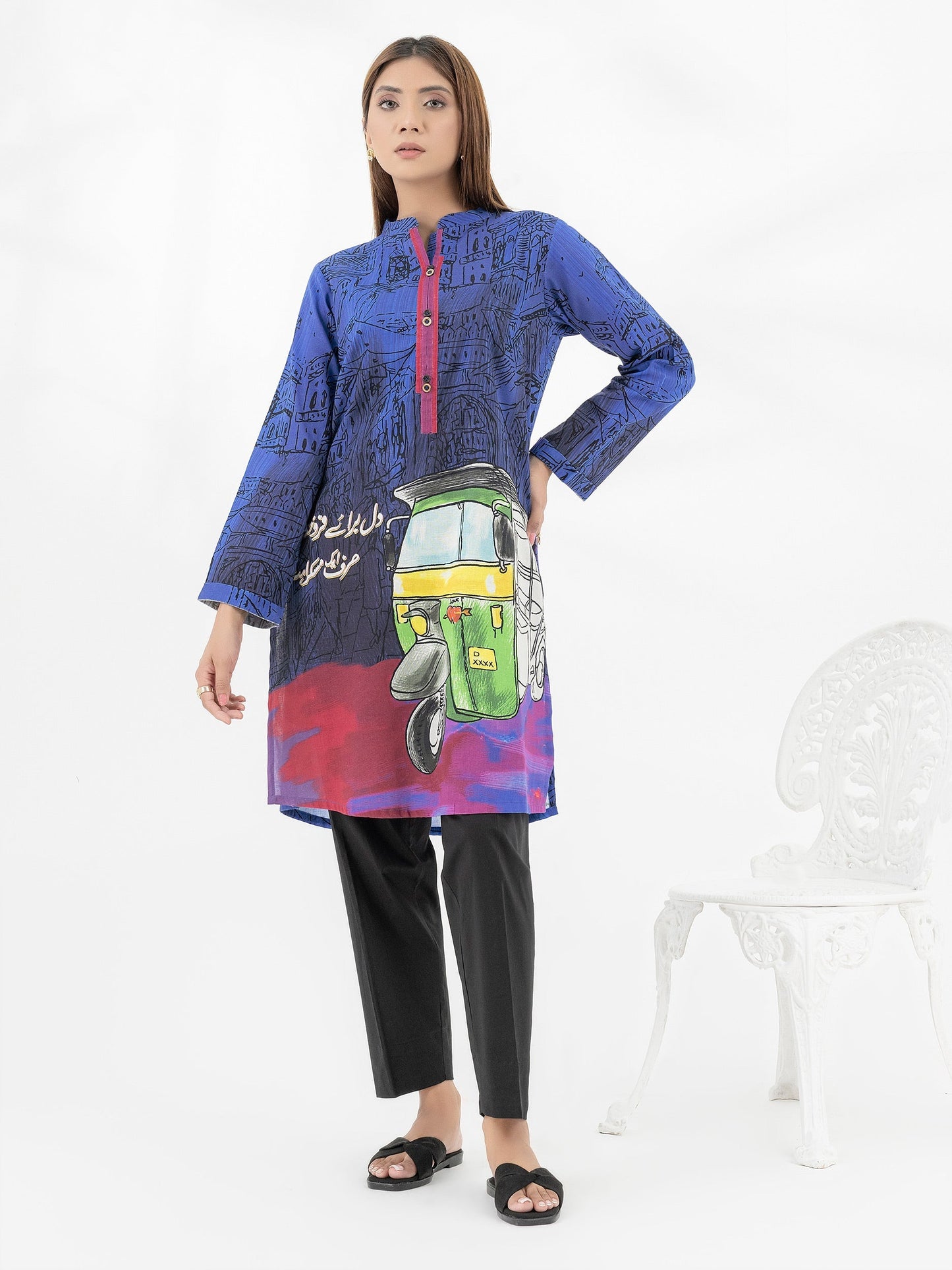 Khaddar Shirt-Printed (Pret)