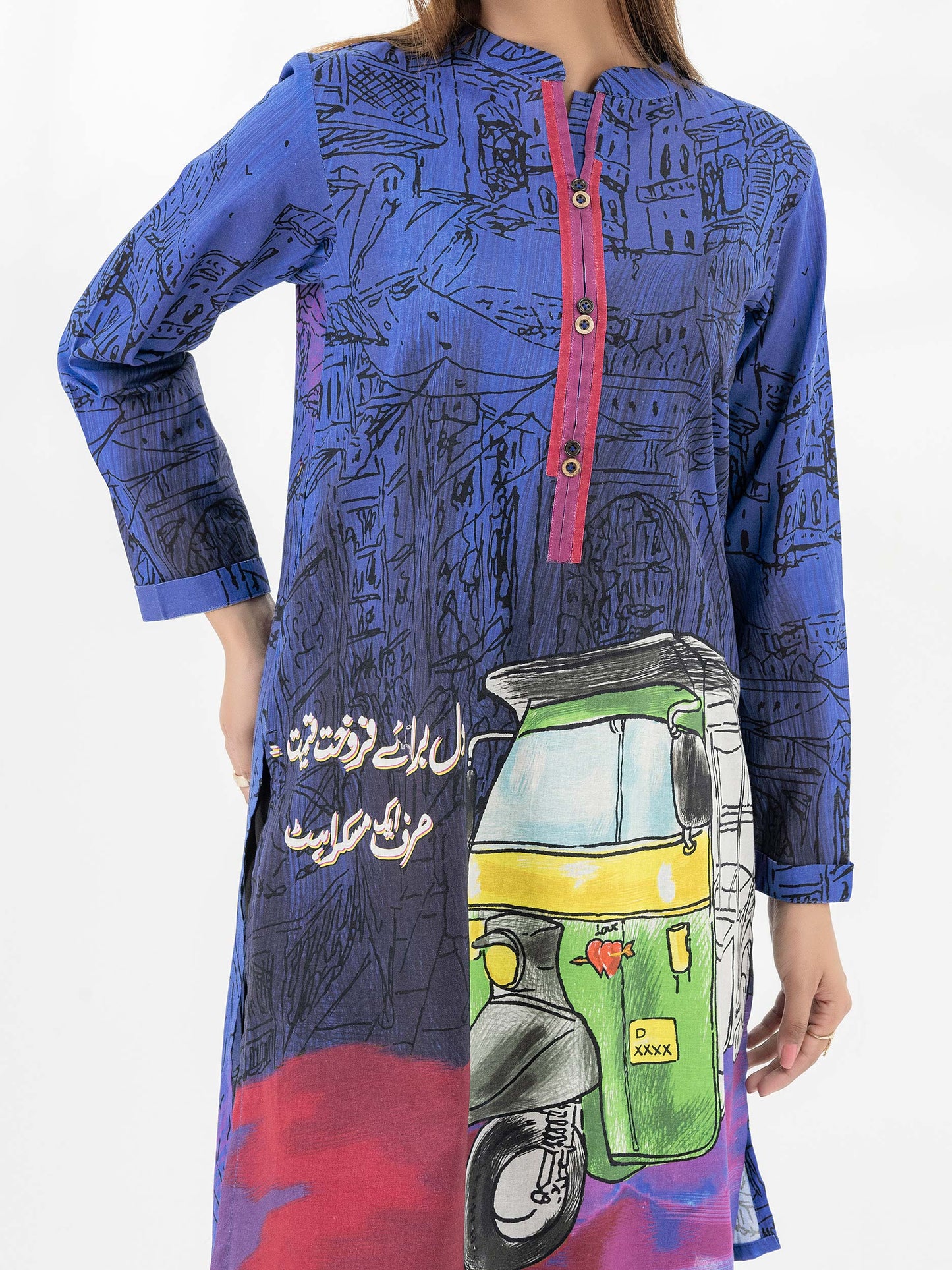 Khaddar Shirt-Printed (Pret)