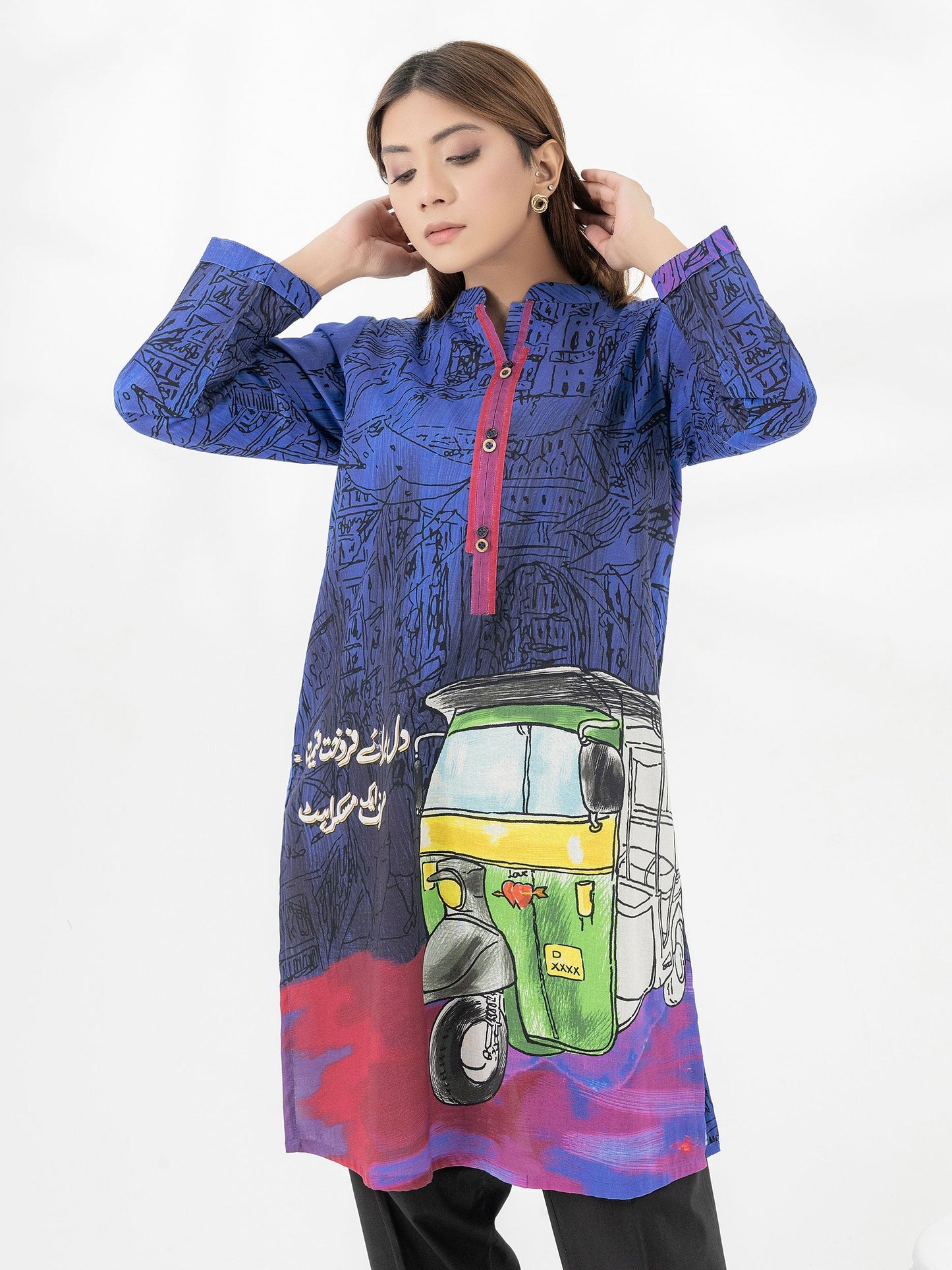 Khaddar Shirt-Printed (Pret)