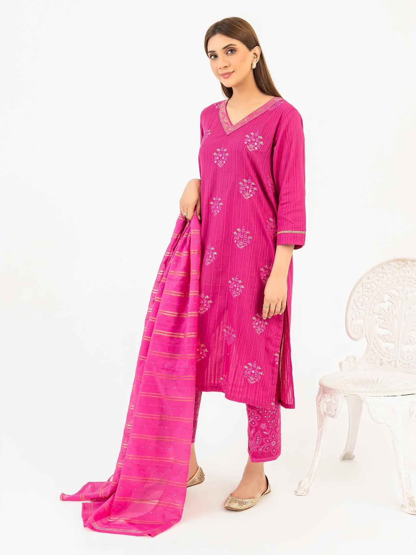 3 Piece Lawn Suit-Embroidered(Pret)