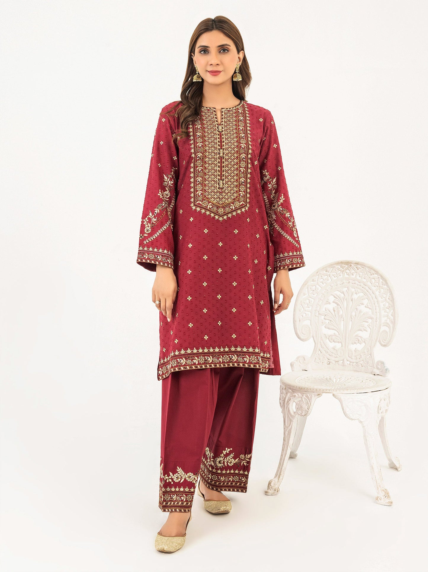 2 Piece Lawn Suit-Embroidered (Pret)