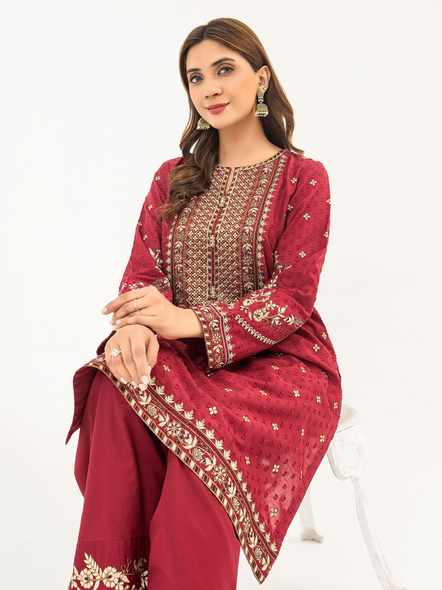 2 Piece Lawn Suit-Embroidered (Pret)