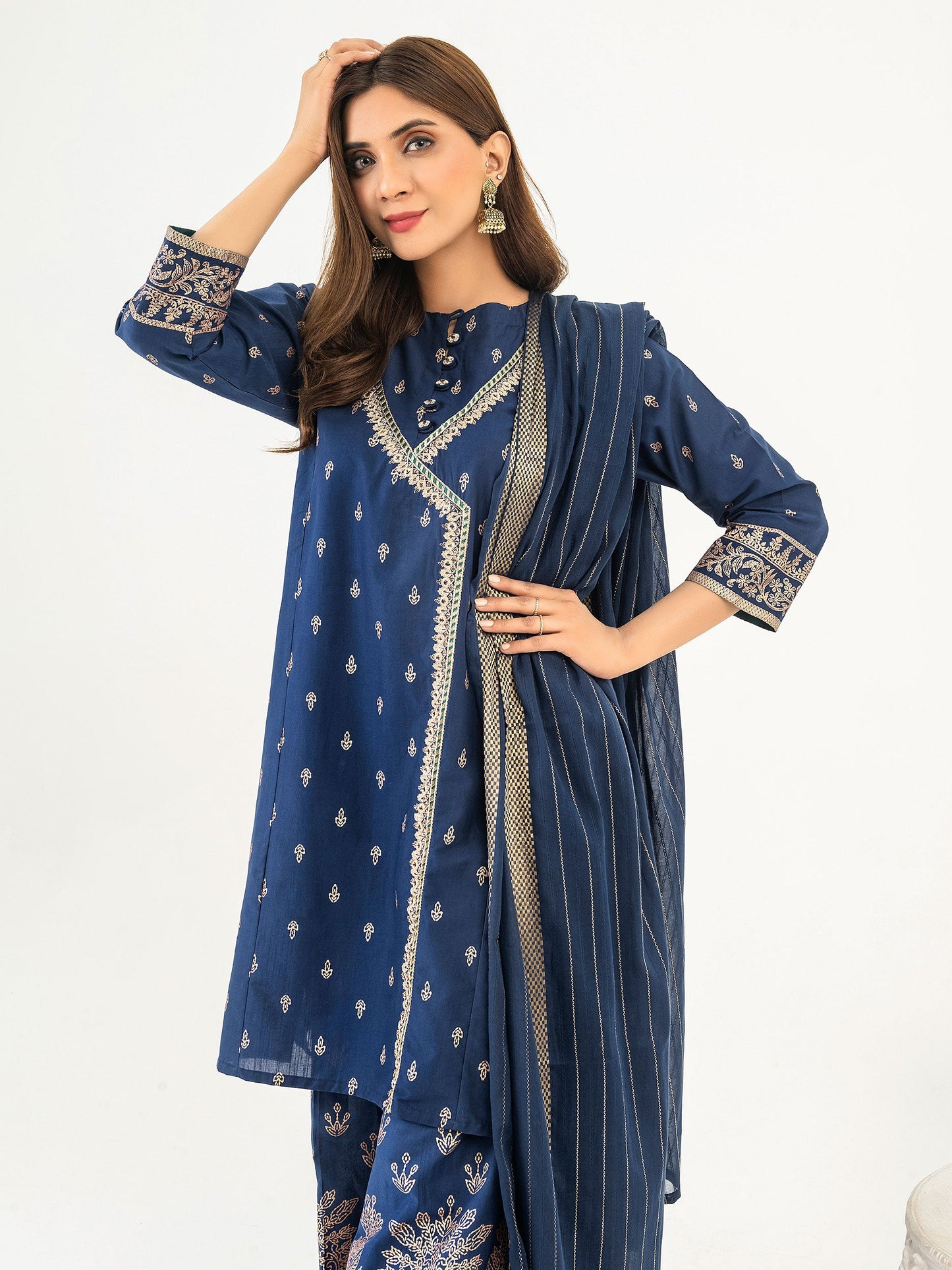 3 Piece Lawn Suit-Embroidered (Pret)