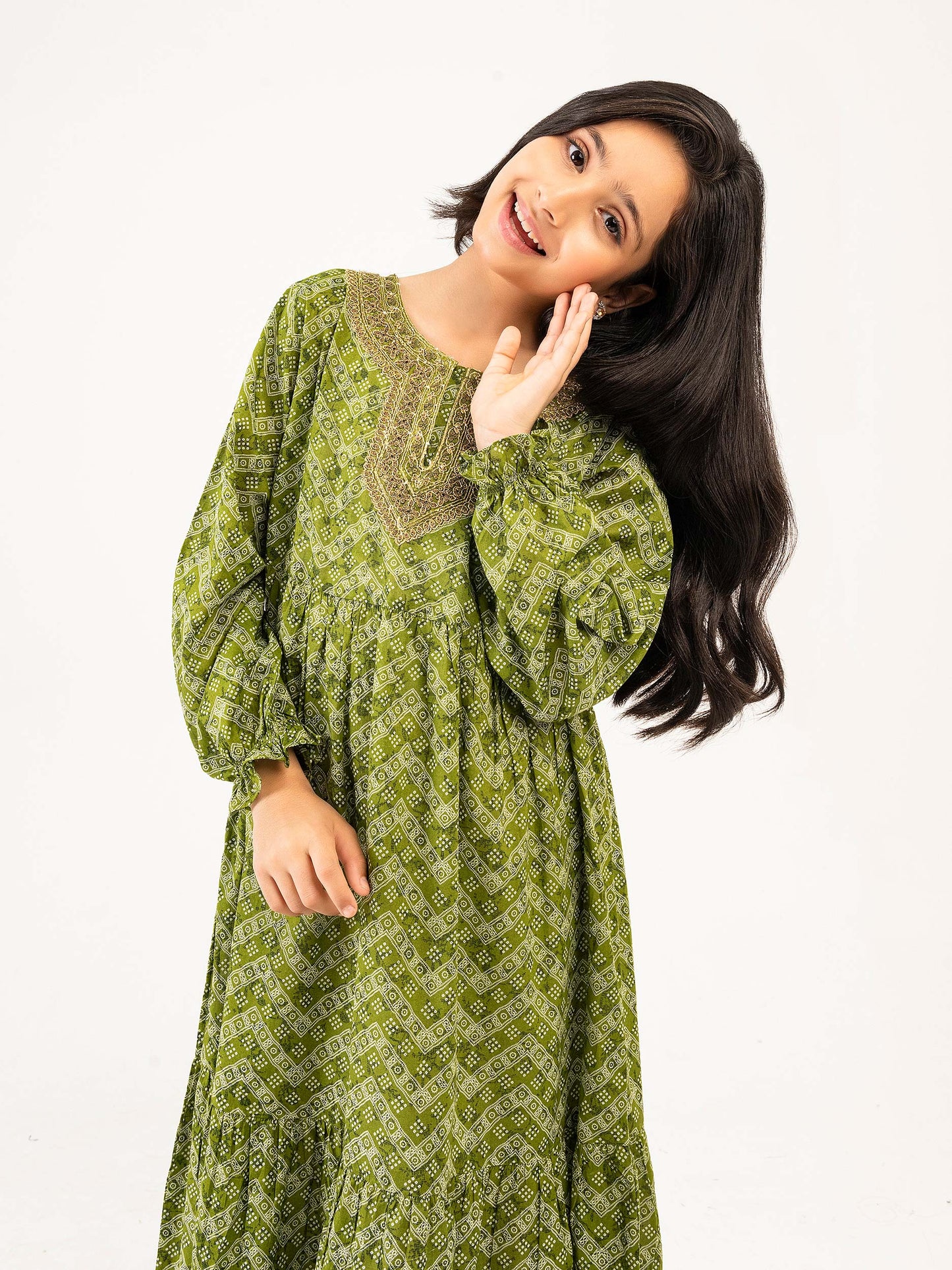 Lawn Frock-Embroidered