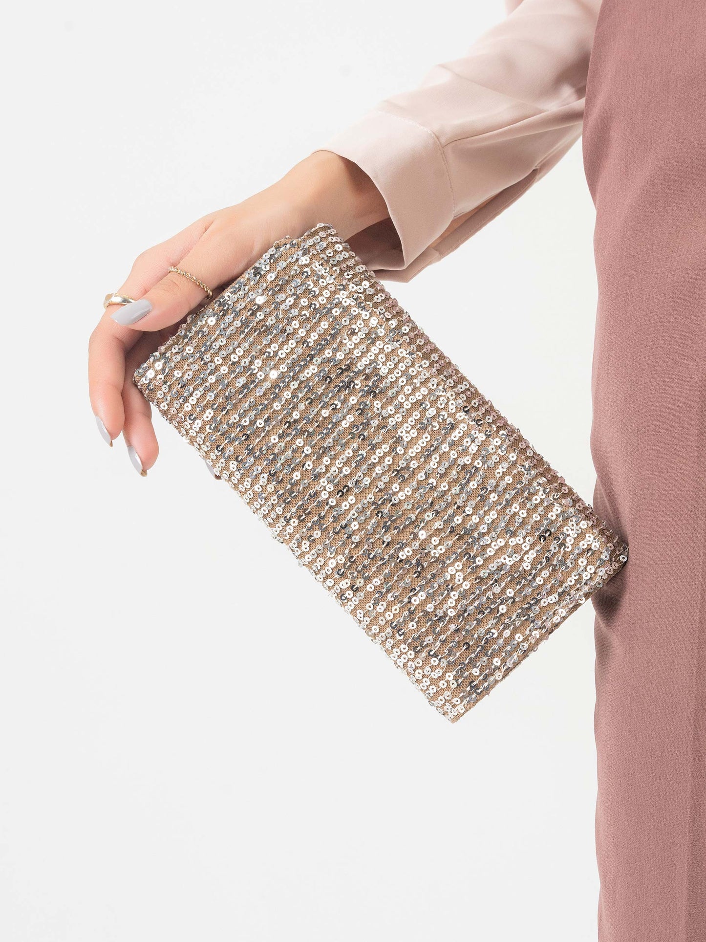 Sequins Embellished Wallet