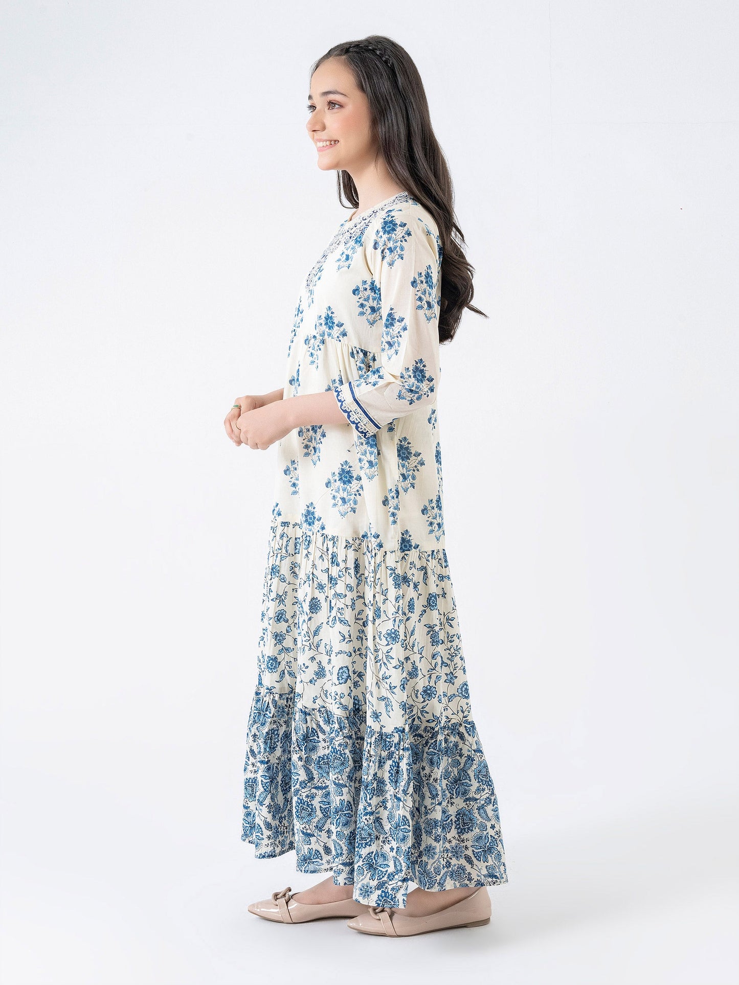 Lawn Dress-Embroidered