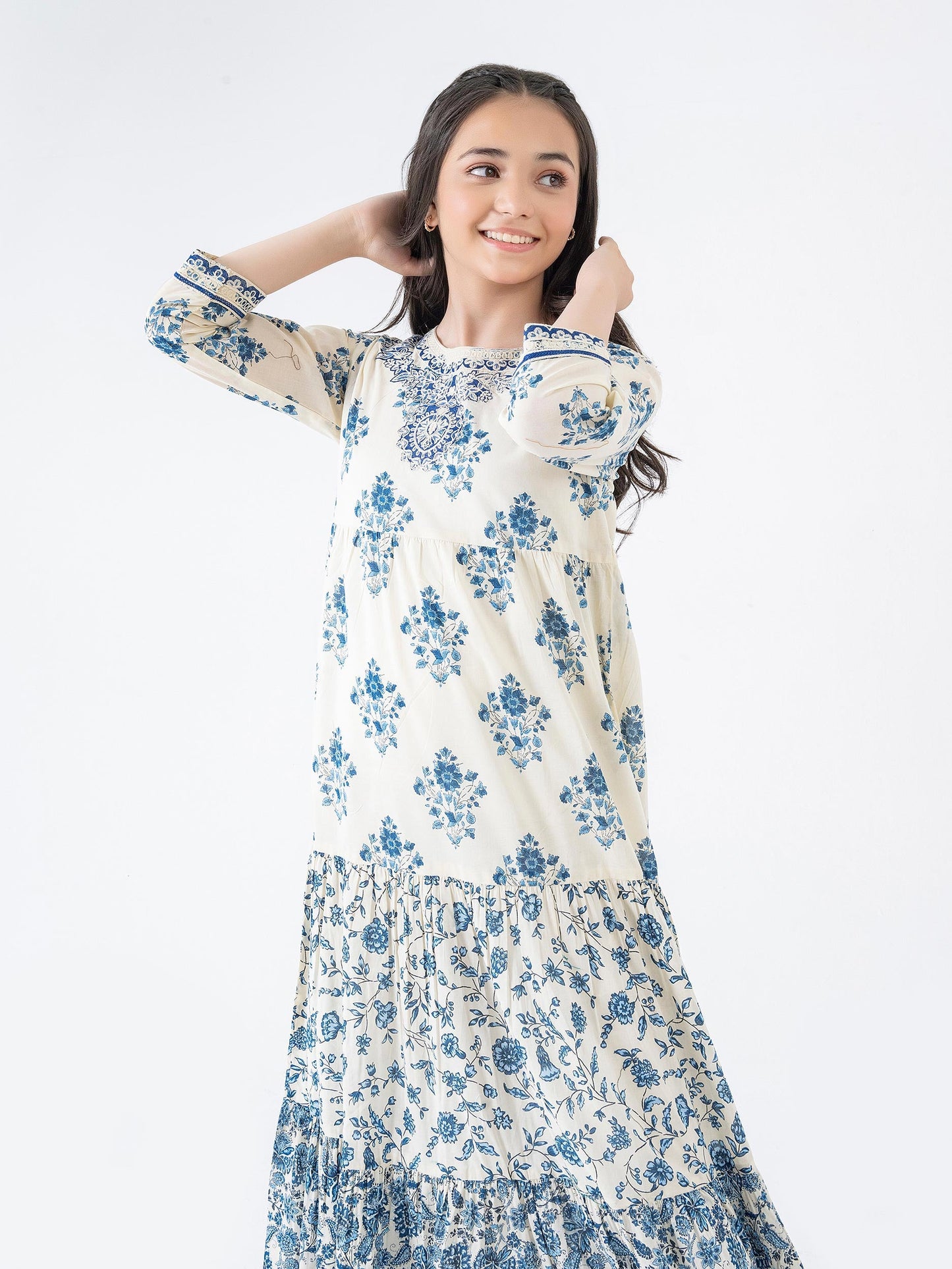 Lawn Dress-Embroidered