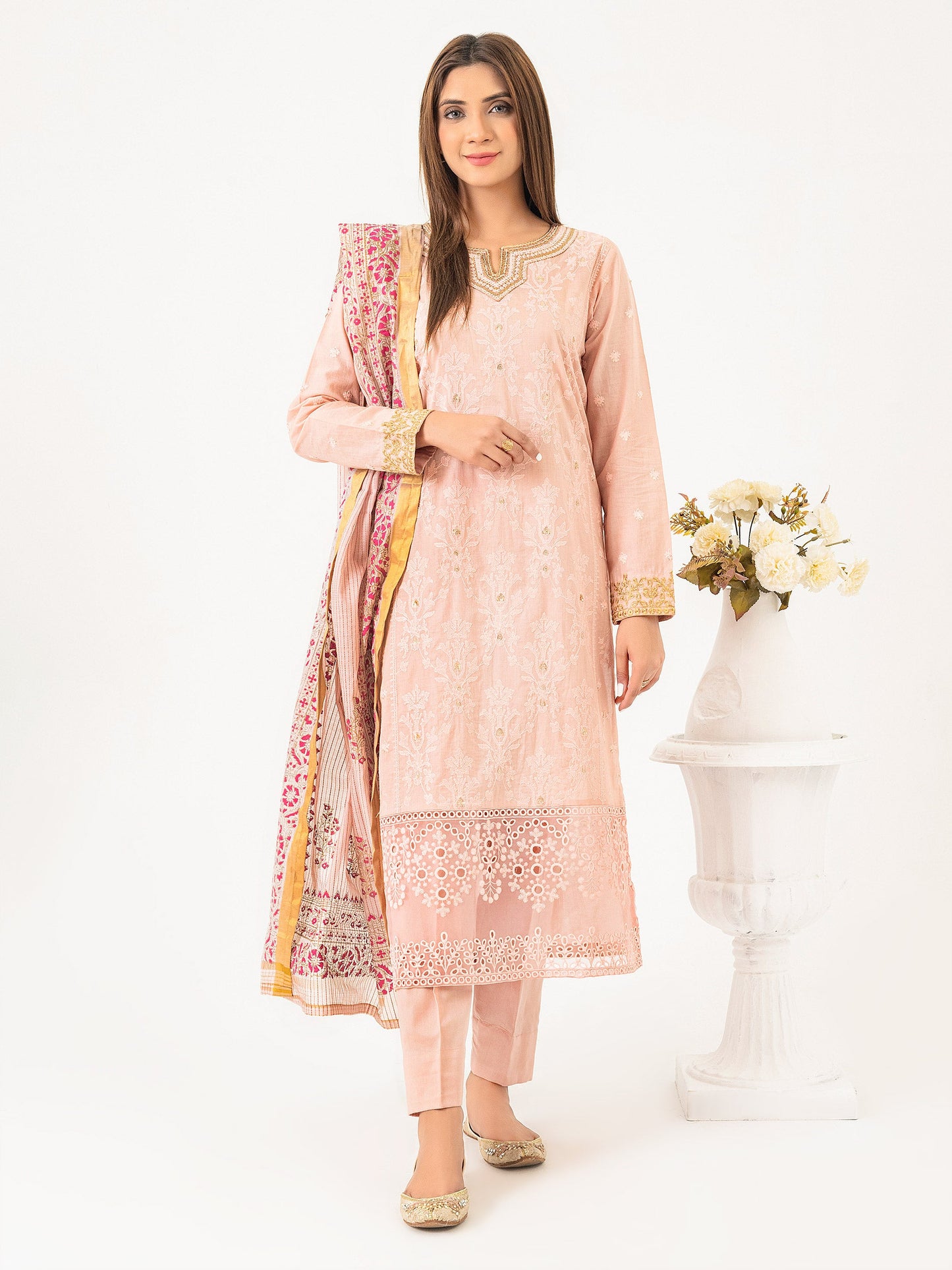 3 Piece Lawn Suit-Embroidered (Pret)