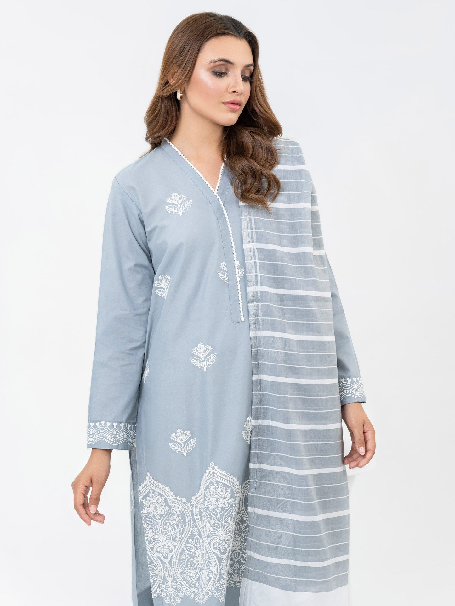 2 Piece Lawn Suit-Embroidered(Pret)