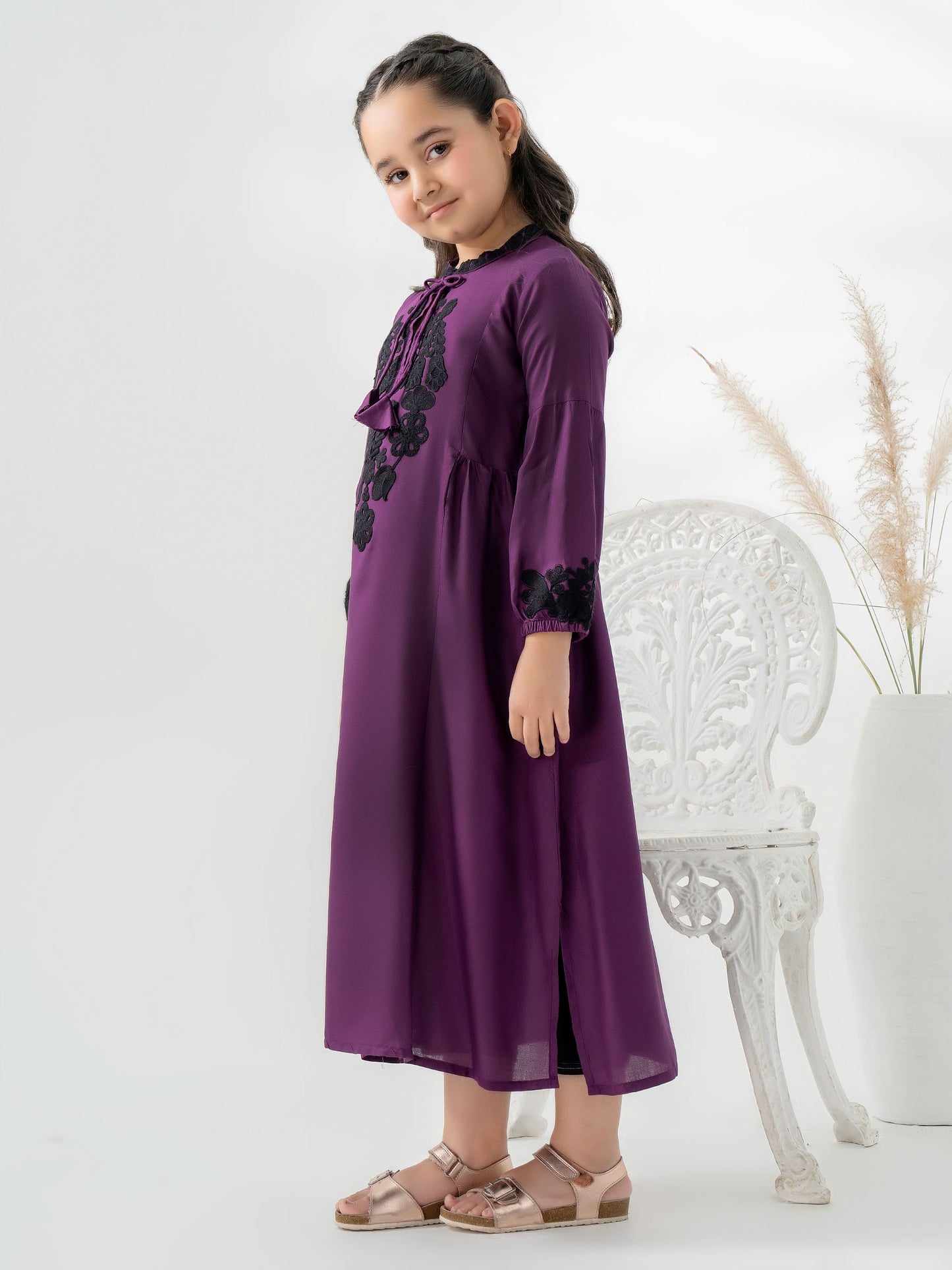 Viscose Frock-Embroidered