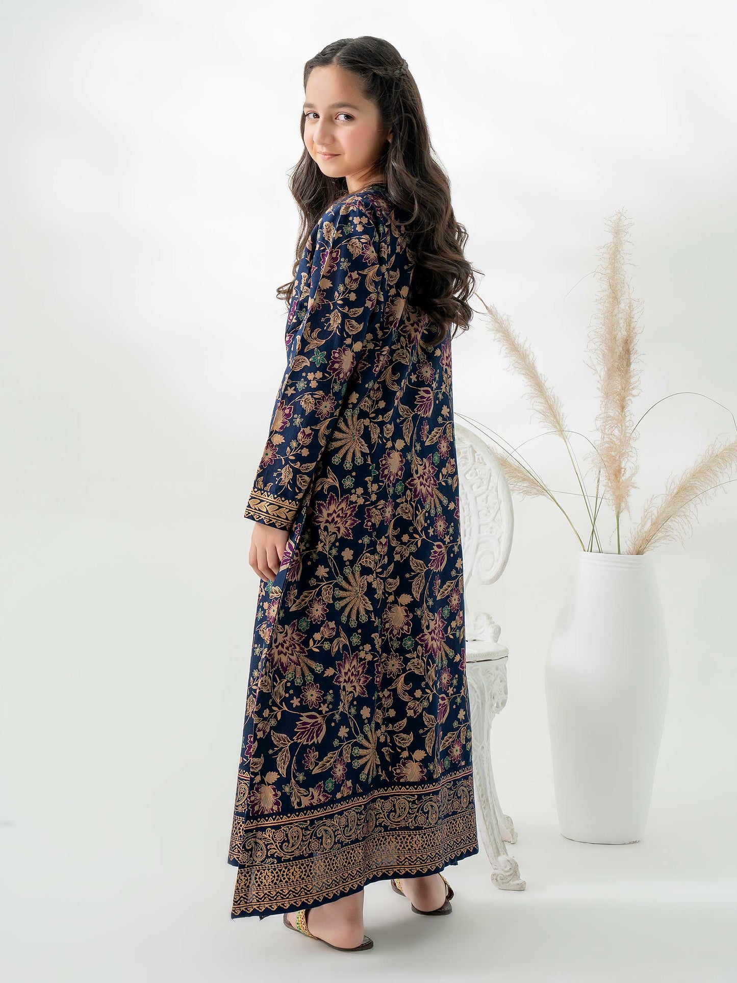 Khaddar Shirt-Embroidered