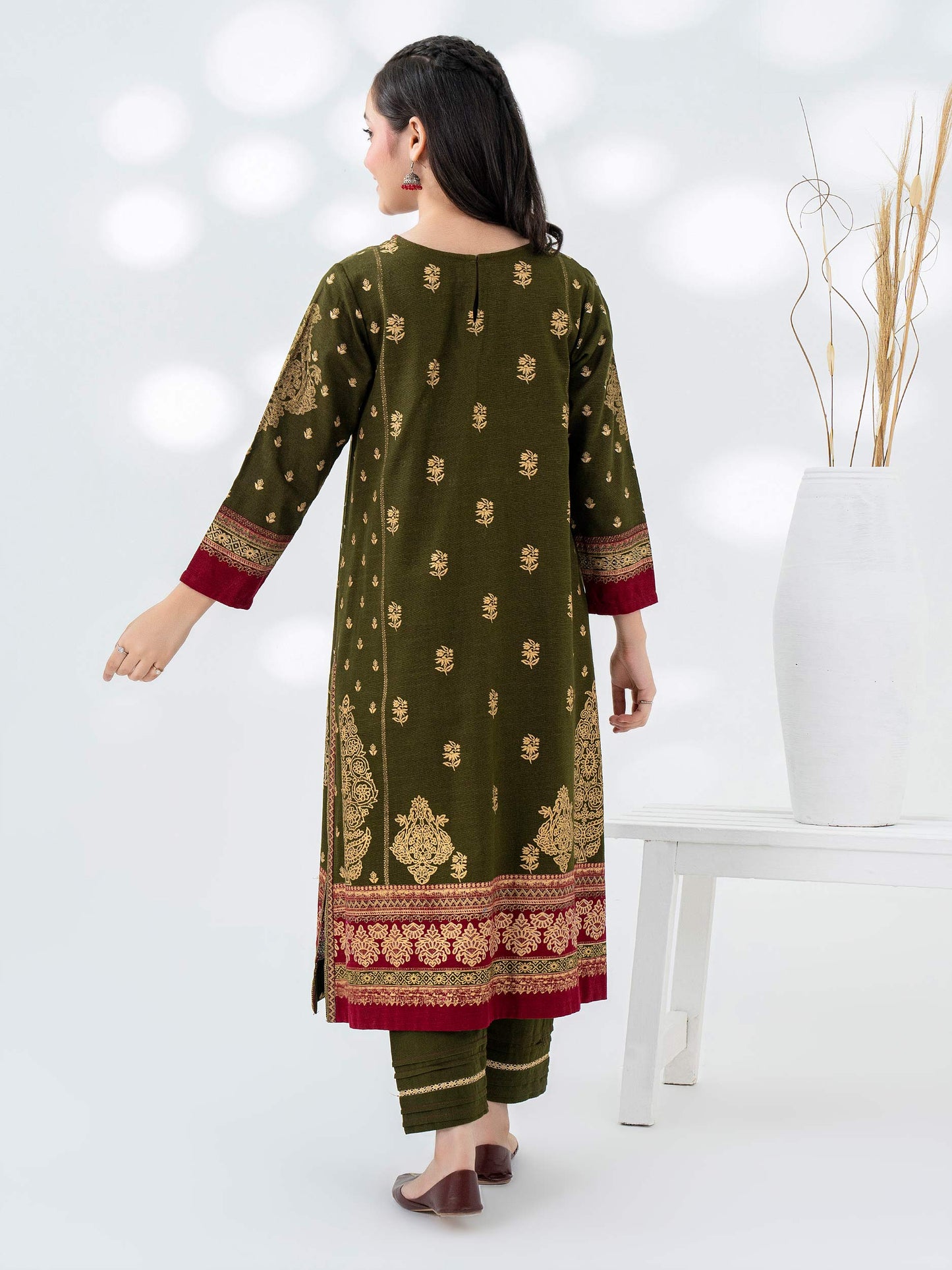 2 Piece Khaddar Suit-Paste Print