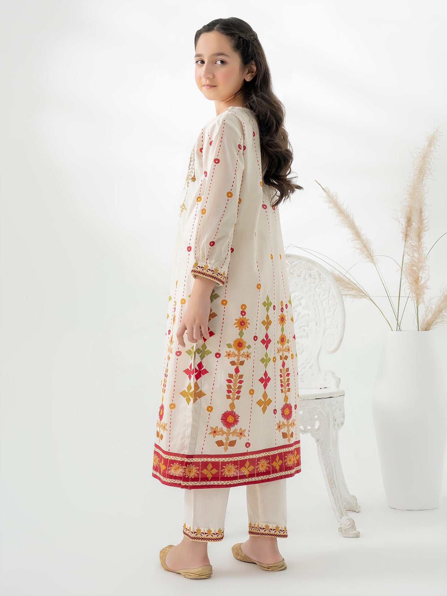 2 Piece Lawn Suit-Embroidered