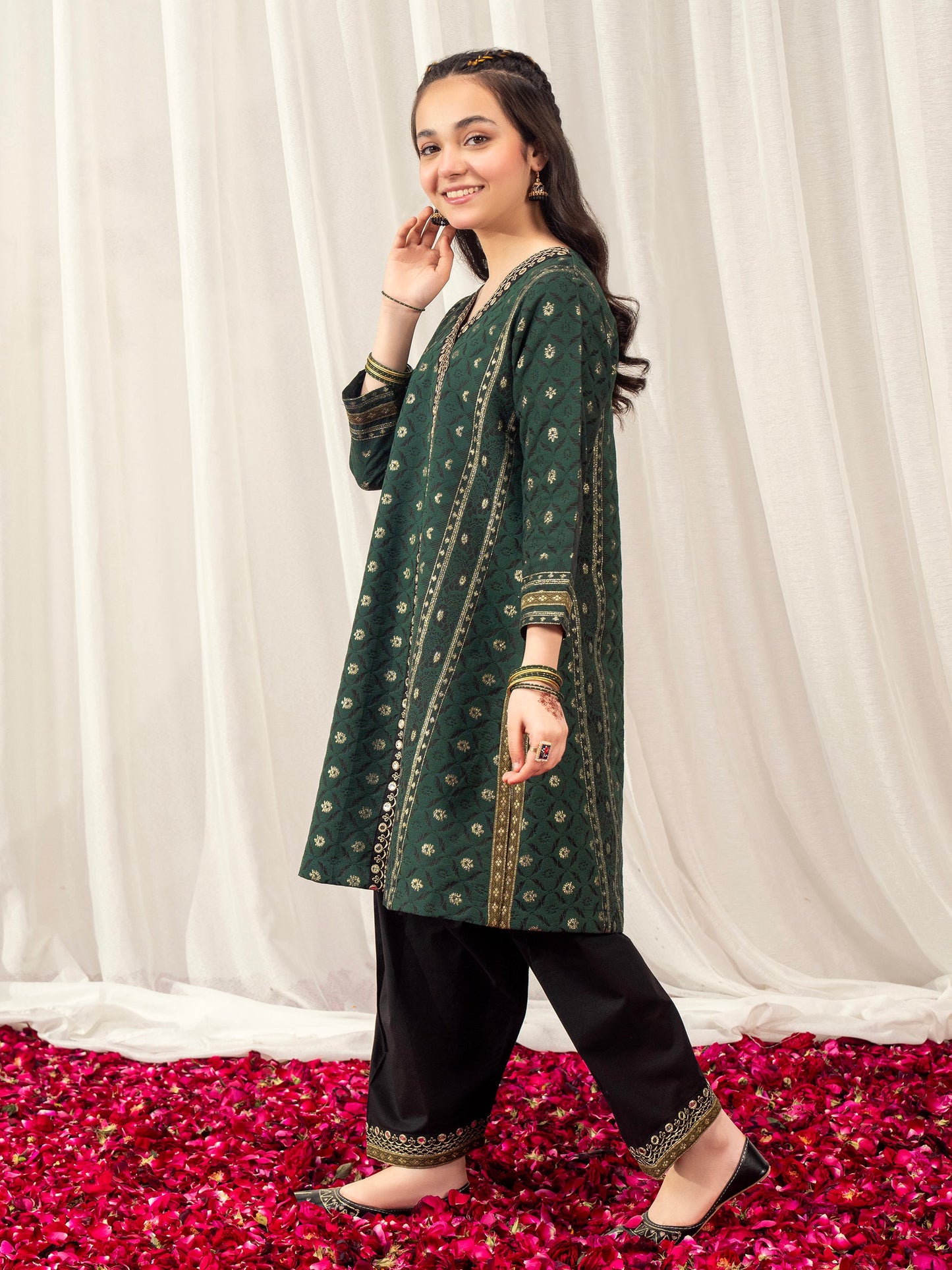 2 Piece Jacquard Suit-Embroidered