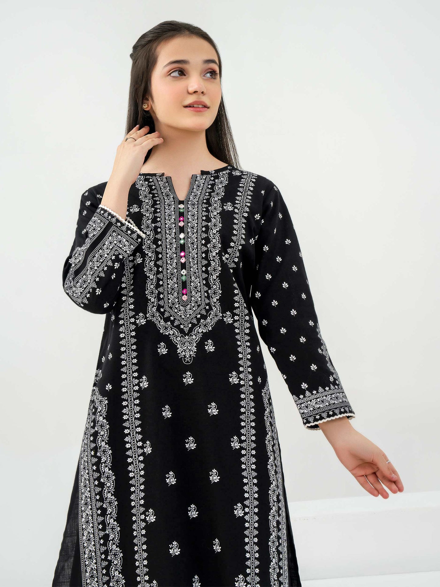 2 Piece Khaddar Suit-Paste Print