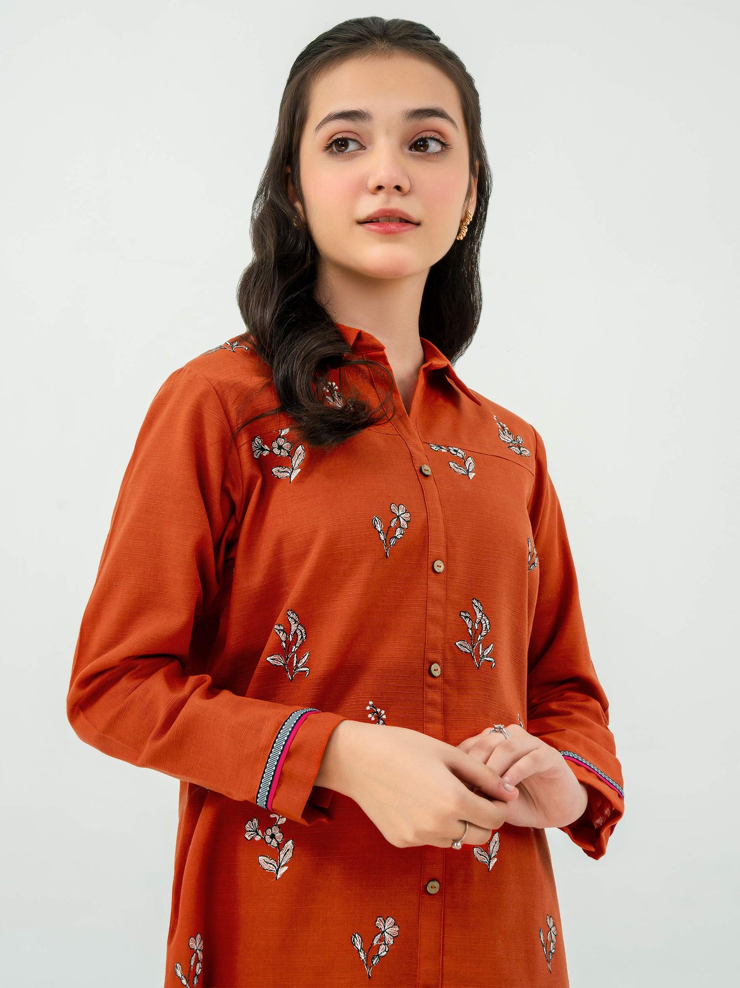 2 Piece Khaddar Suit-Embroidered