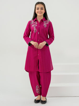 2-piece-yarn-dyed-suit-embroidered