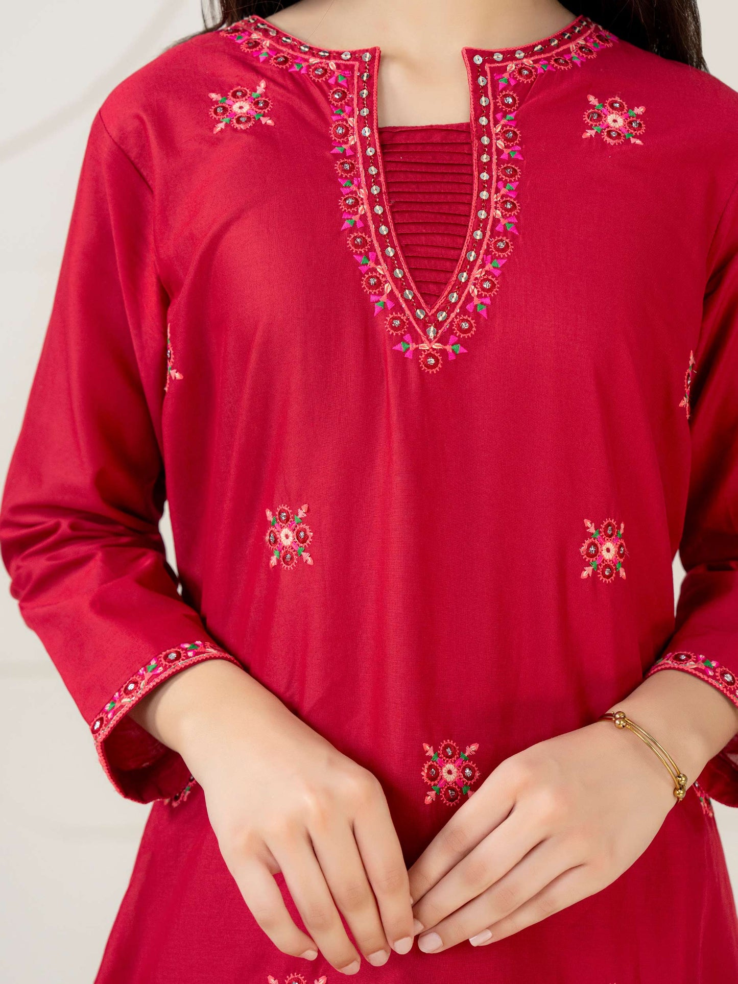 2 Piece Lawn Suit-Embroidered