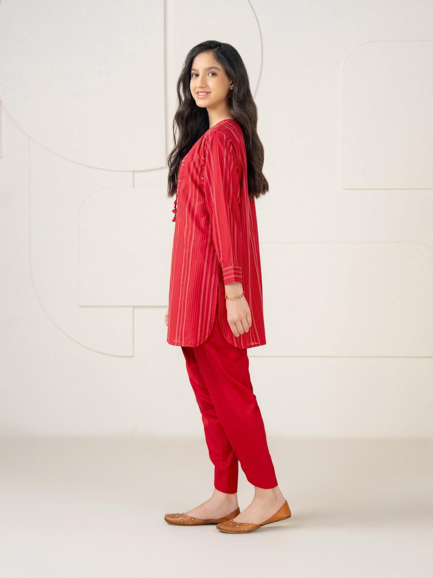 2 Piece Yarn Dyed Suit-Embroidered