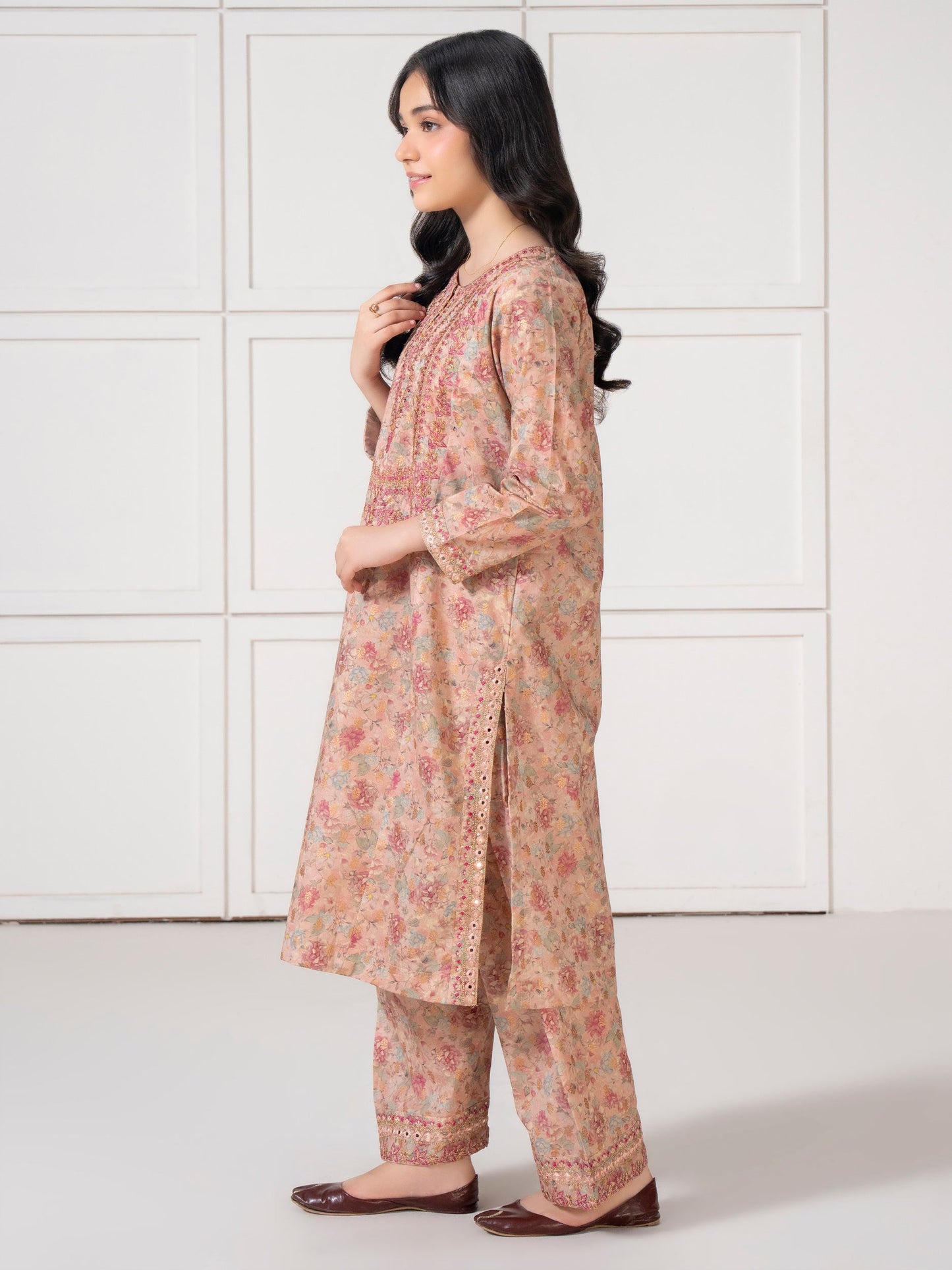 2 Piece Lawn Suit-Embroidered