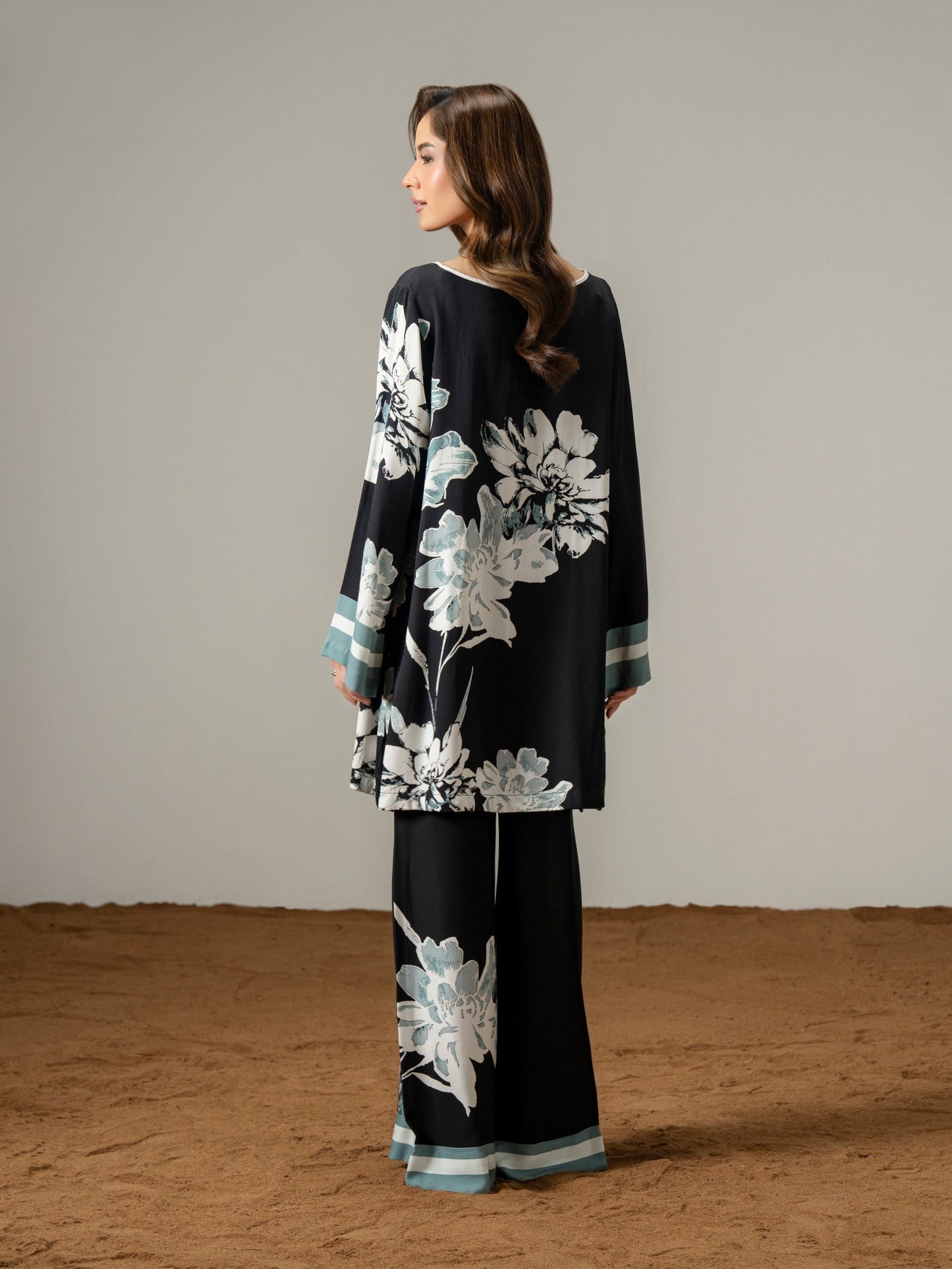 Stone Co-ord Set-Printed (Pret)