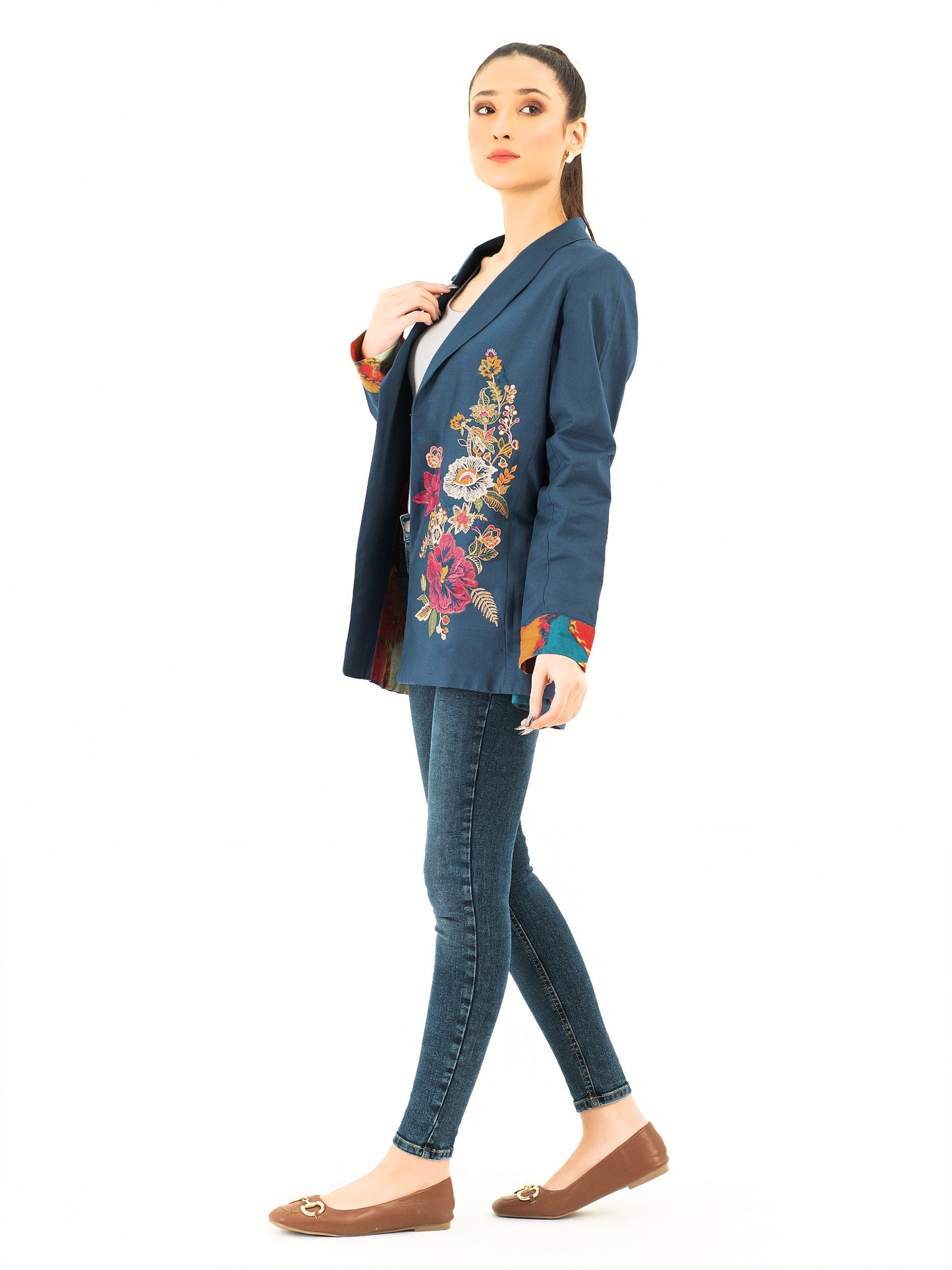 Embroidered Winter Cotton Coat