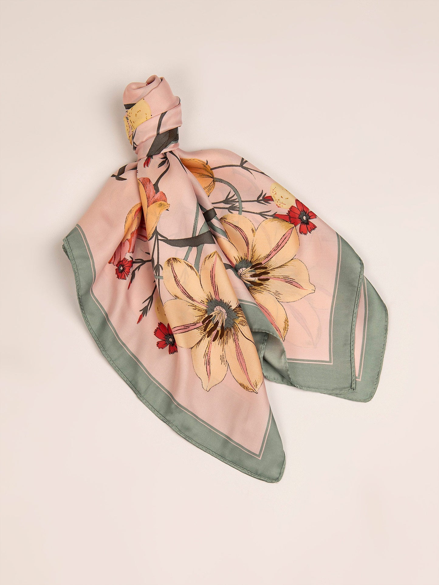 Printed Silk Mini Scarf