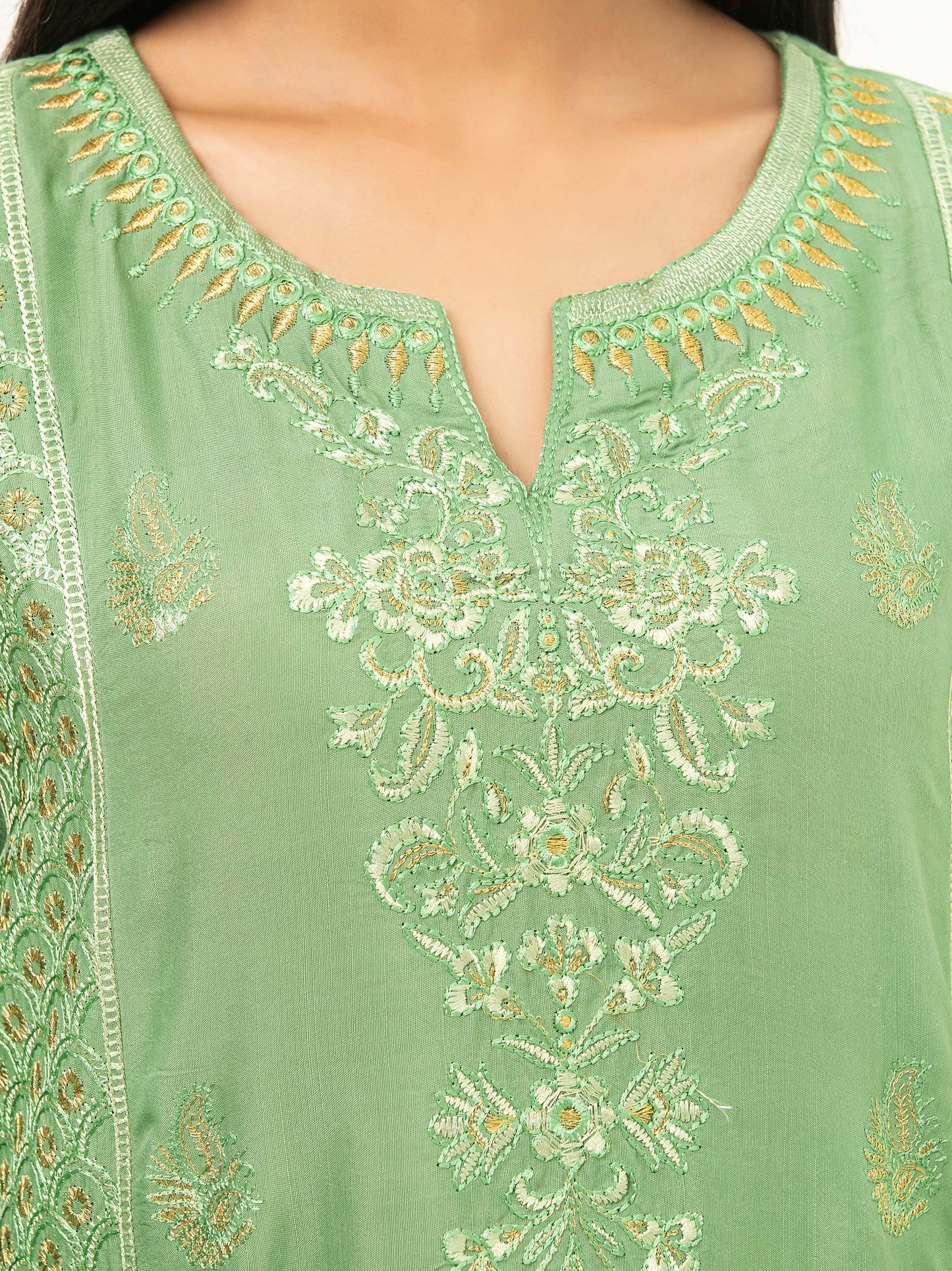 Silk Shirt-Embroidered (Pret)