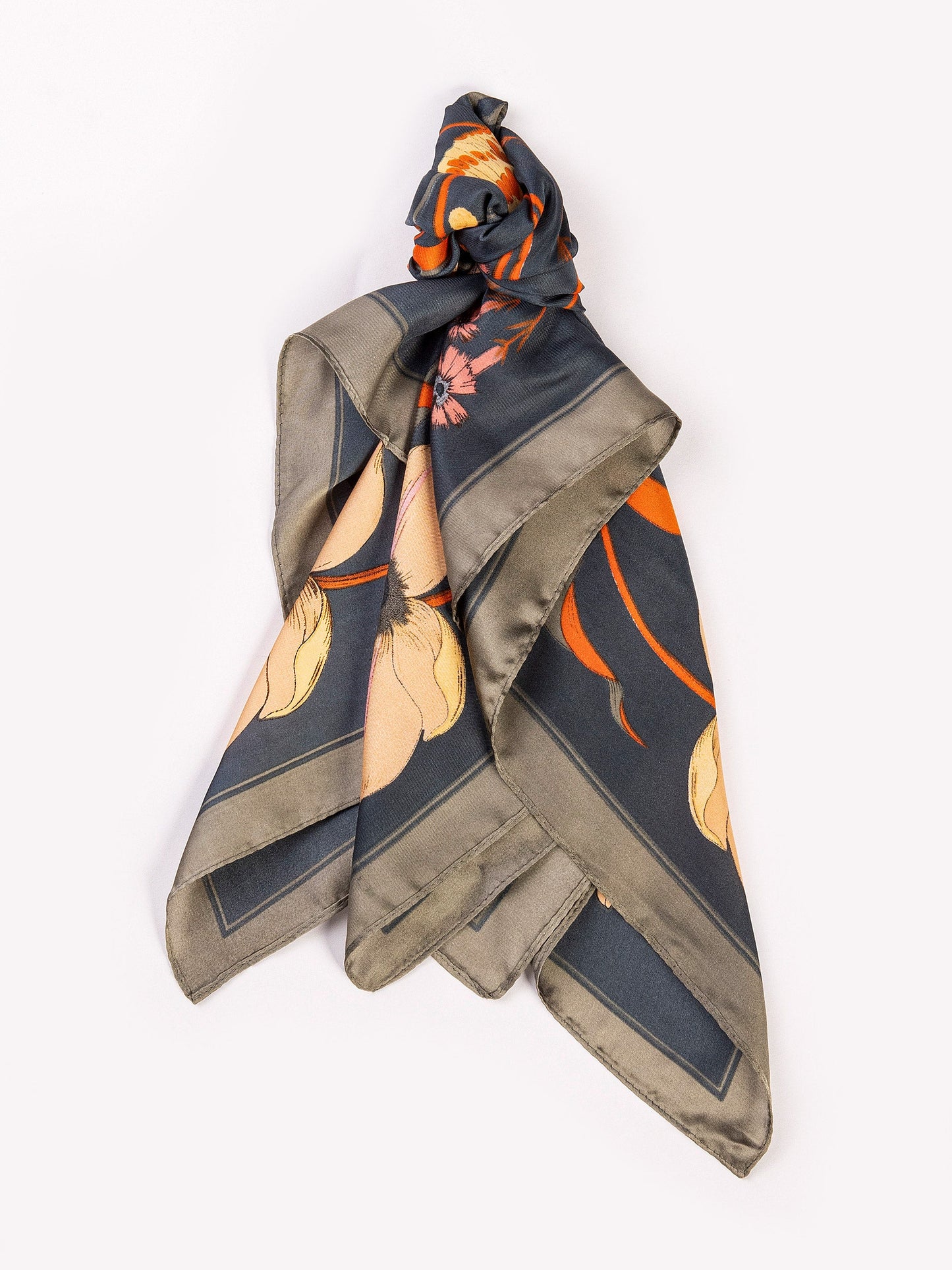 Printed Silk Mini Scarf