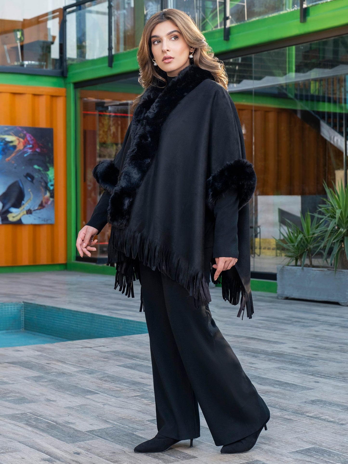 Fur Cape Shawl