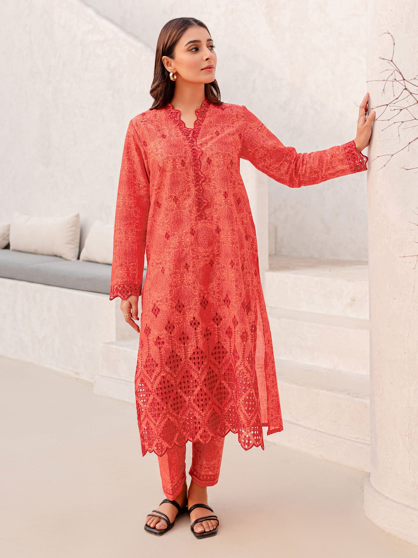 2 Piece Lawn Suit-Embroidered (Pret)