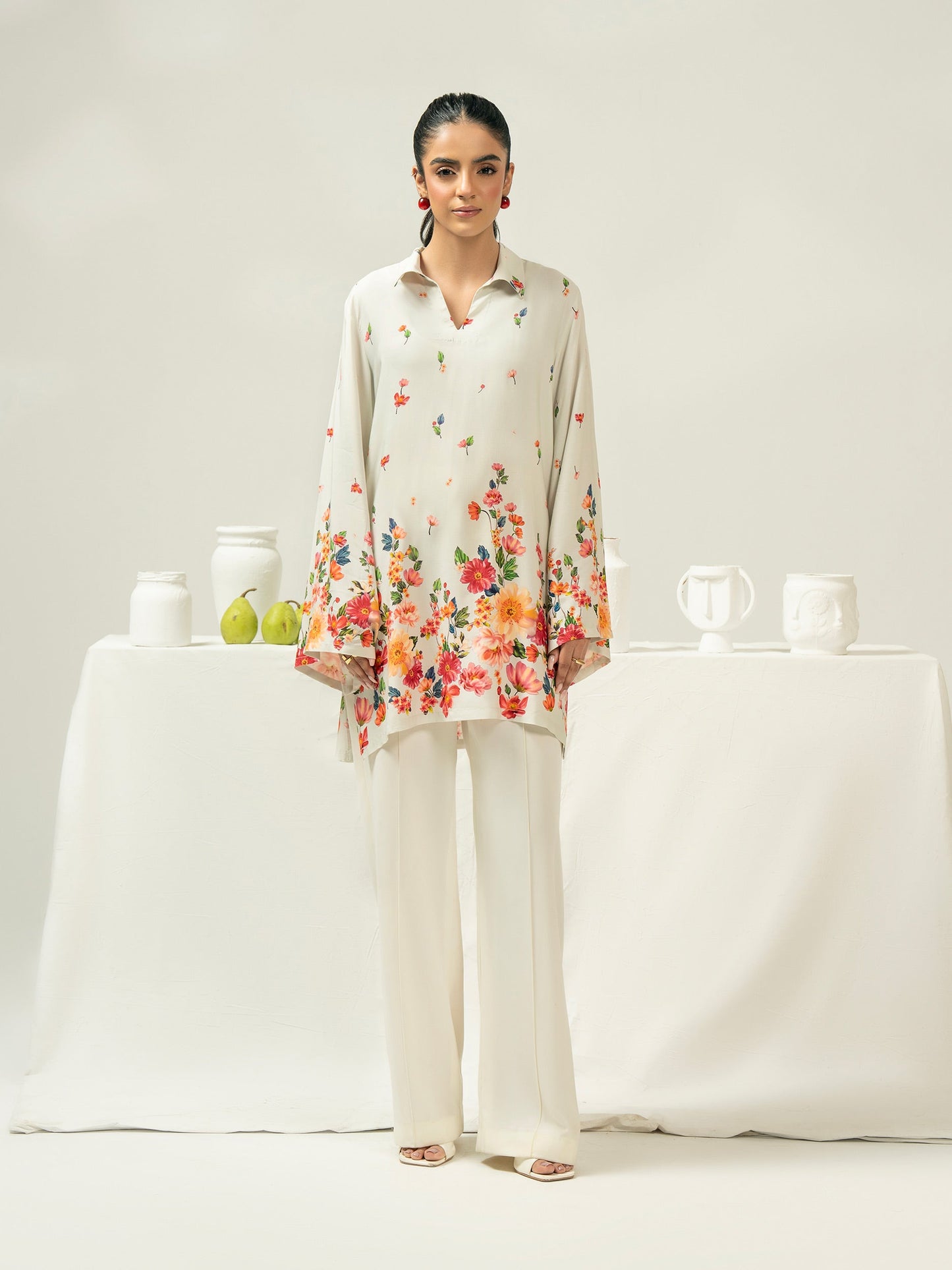 Linen Kurti-Printed (Pret)