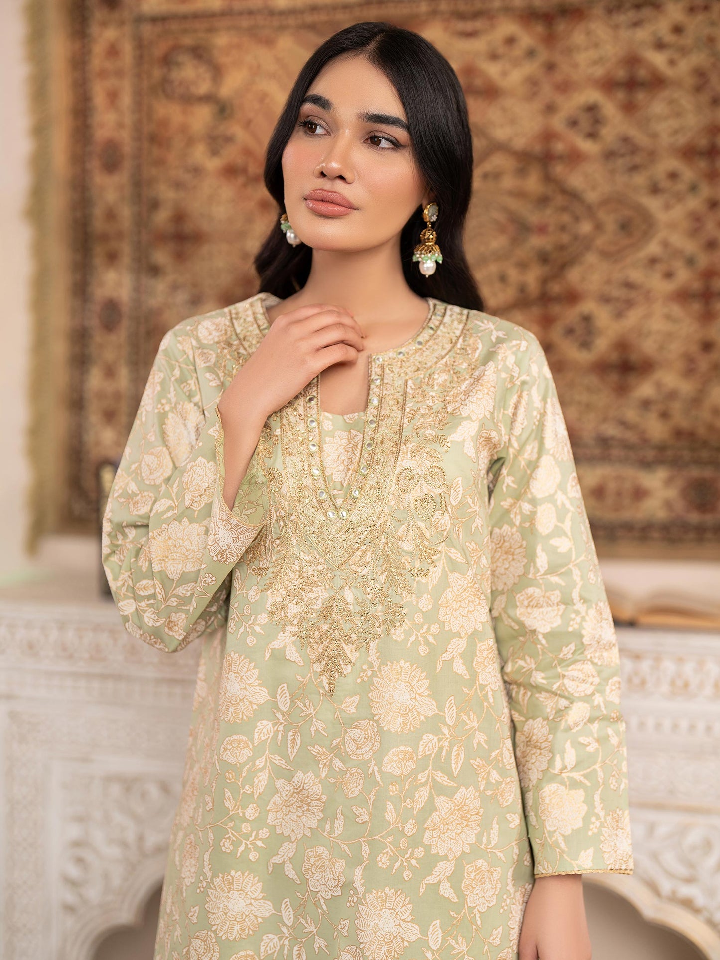 2 Piece Lawn Suit-Embroidered (Pret)