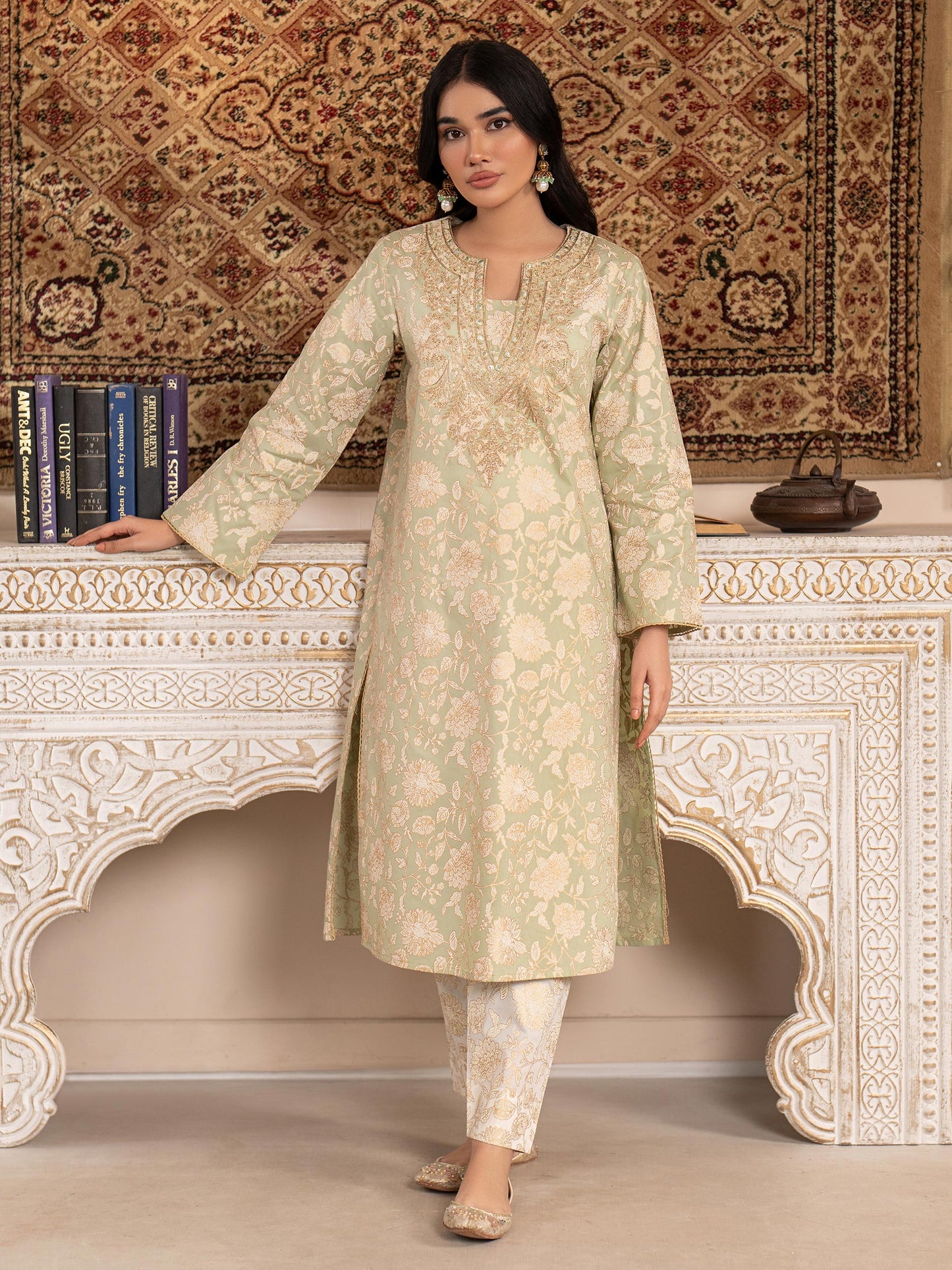 2 Piece Lawn Suit-Embroidered (Pret)