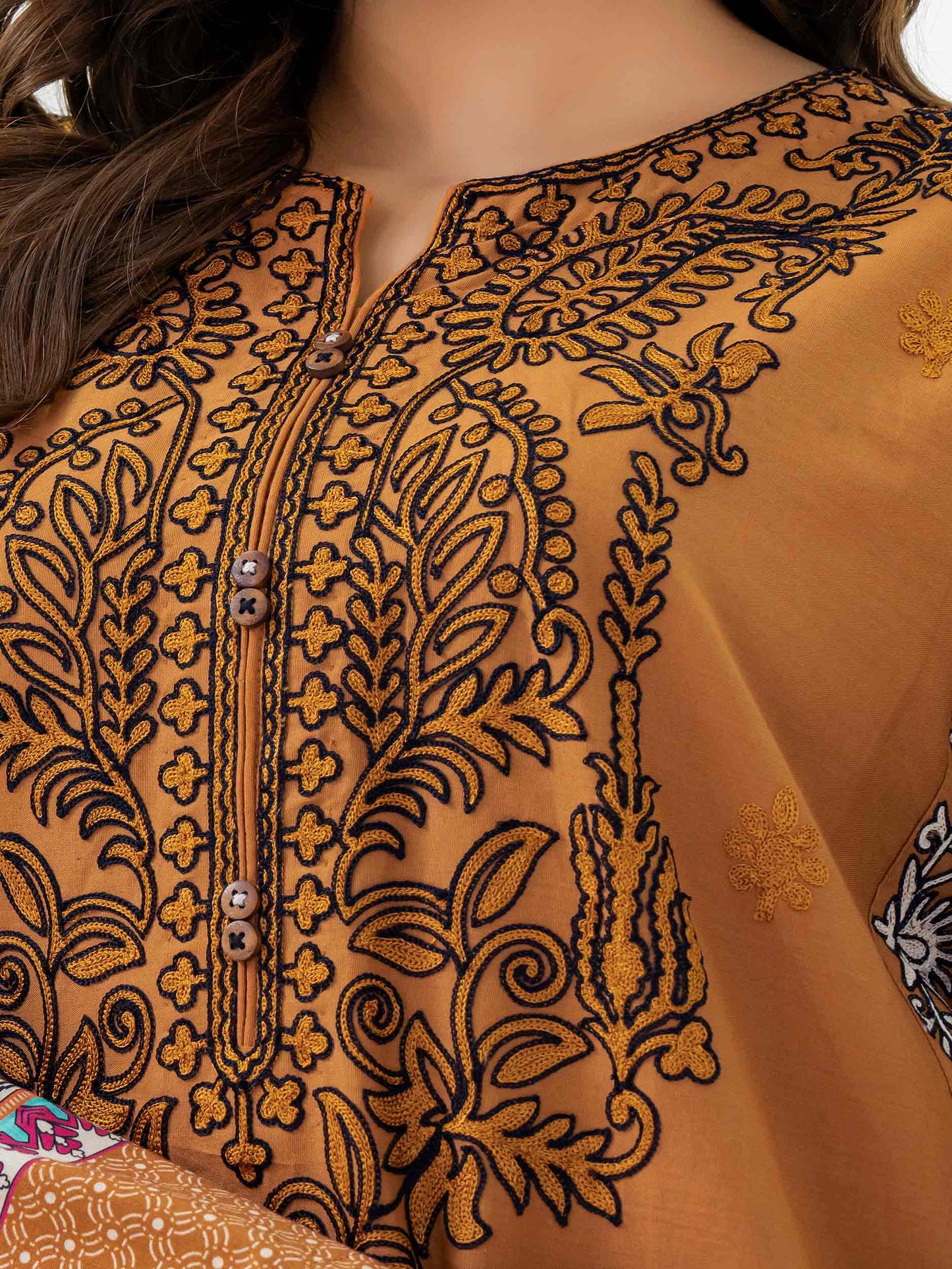 Cotton Shirt-Embroidered (Pret)