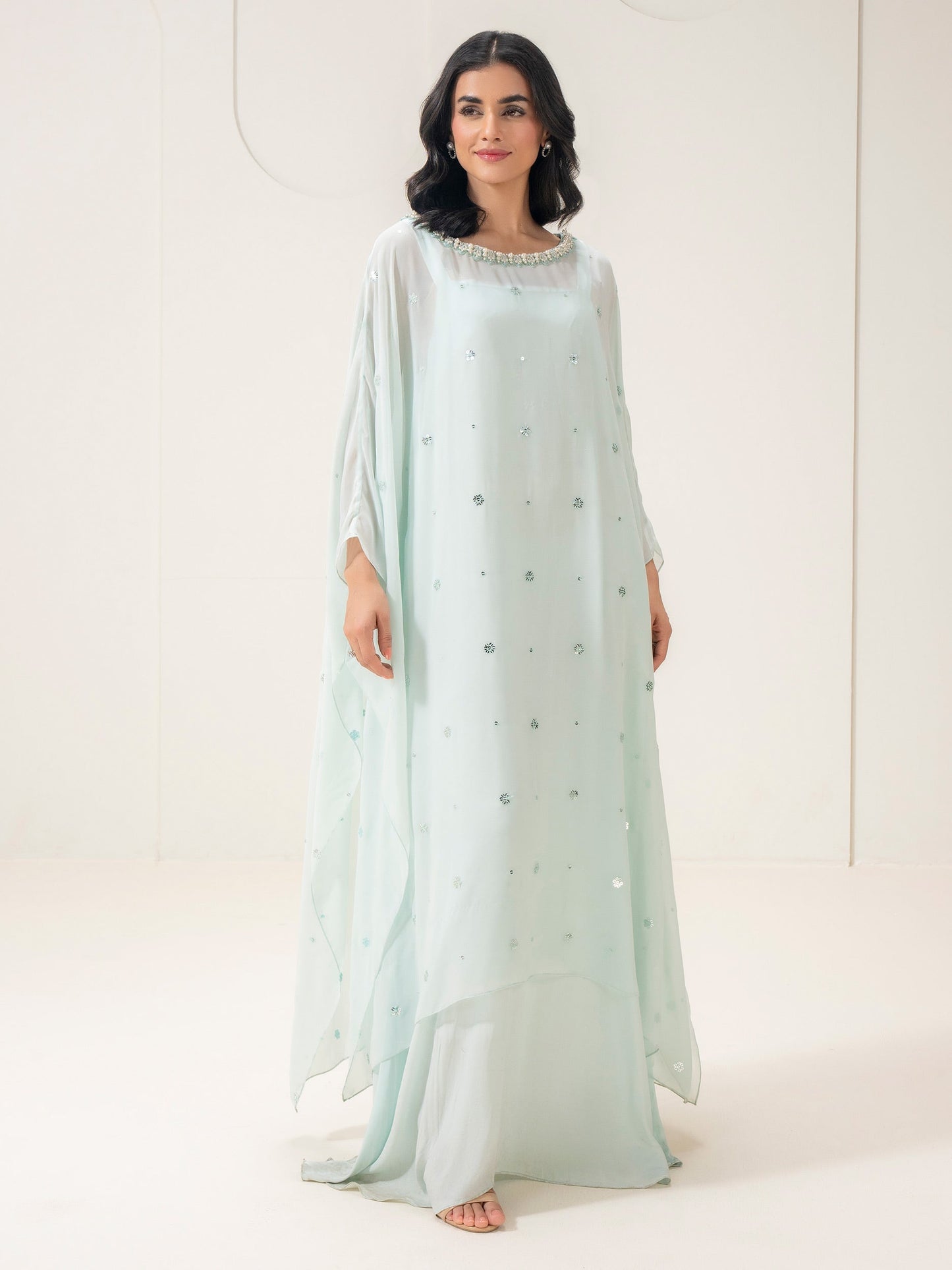 Chiffon Shirt-Embellished (Pret)