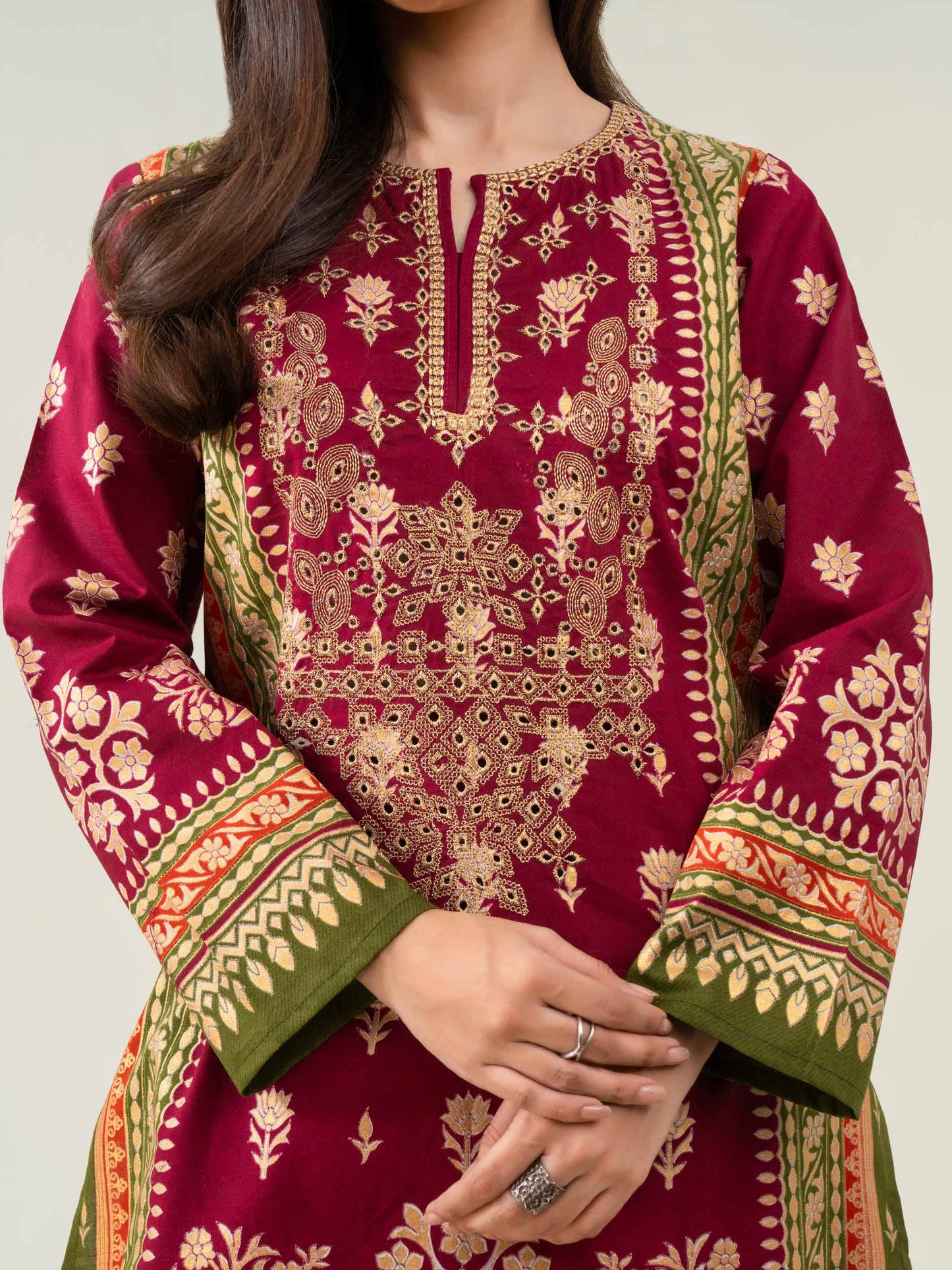 2 Piece Lawn Suit-Embroidered (Pret)