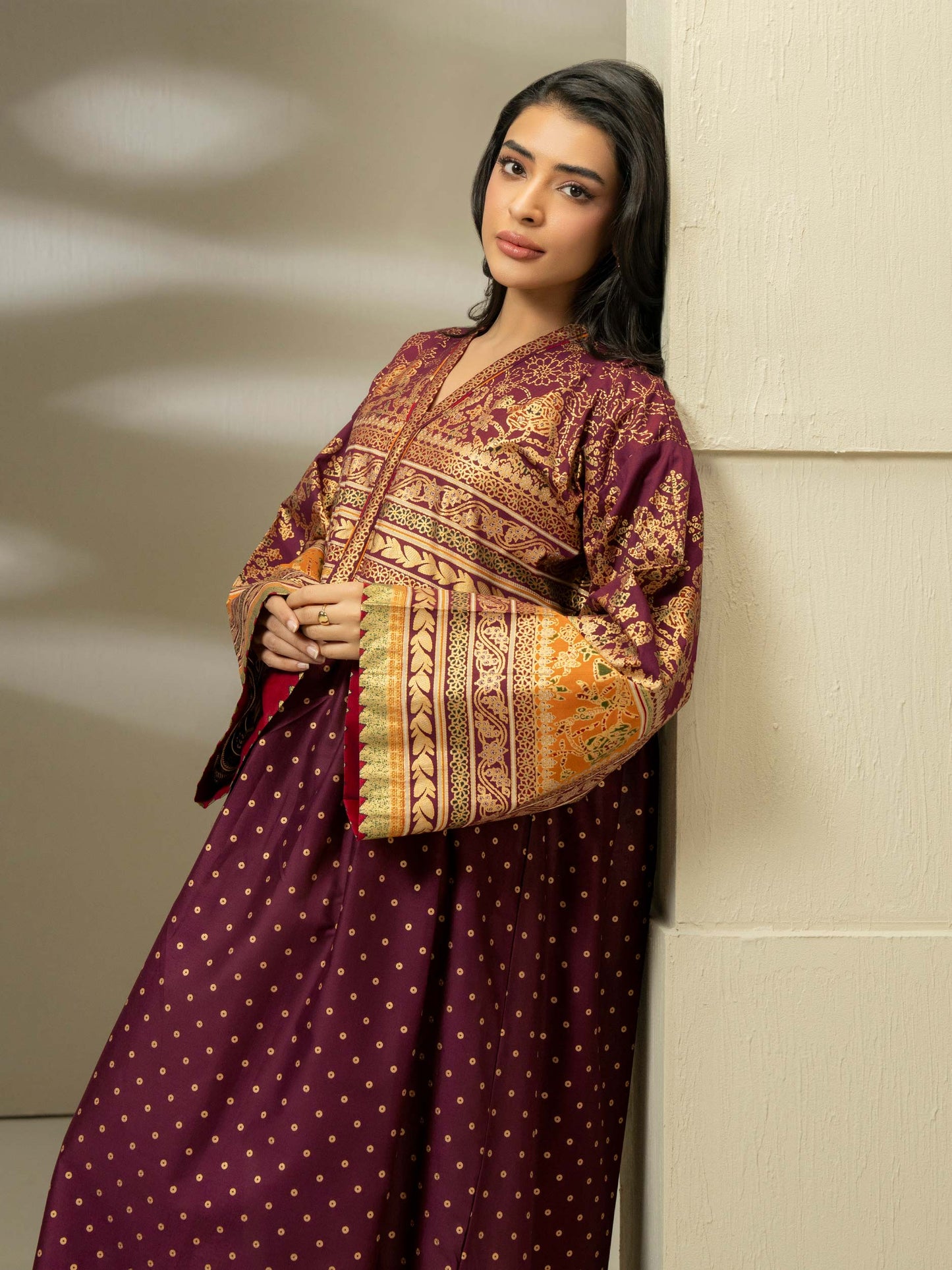 Lawn Shirt-Paste Print (Pret)