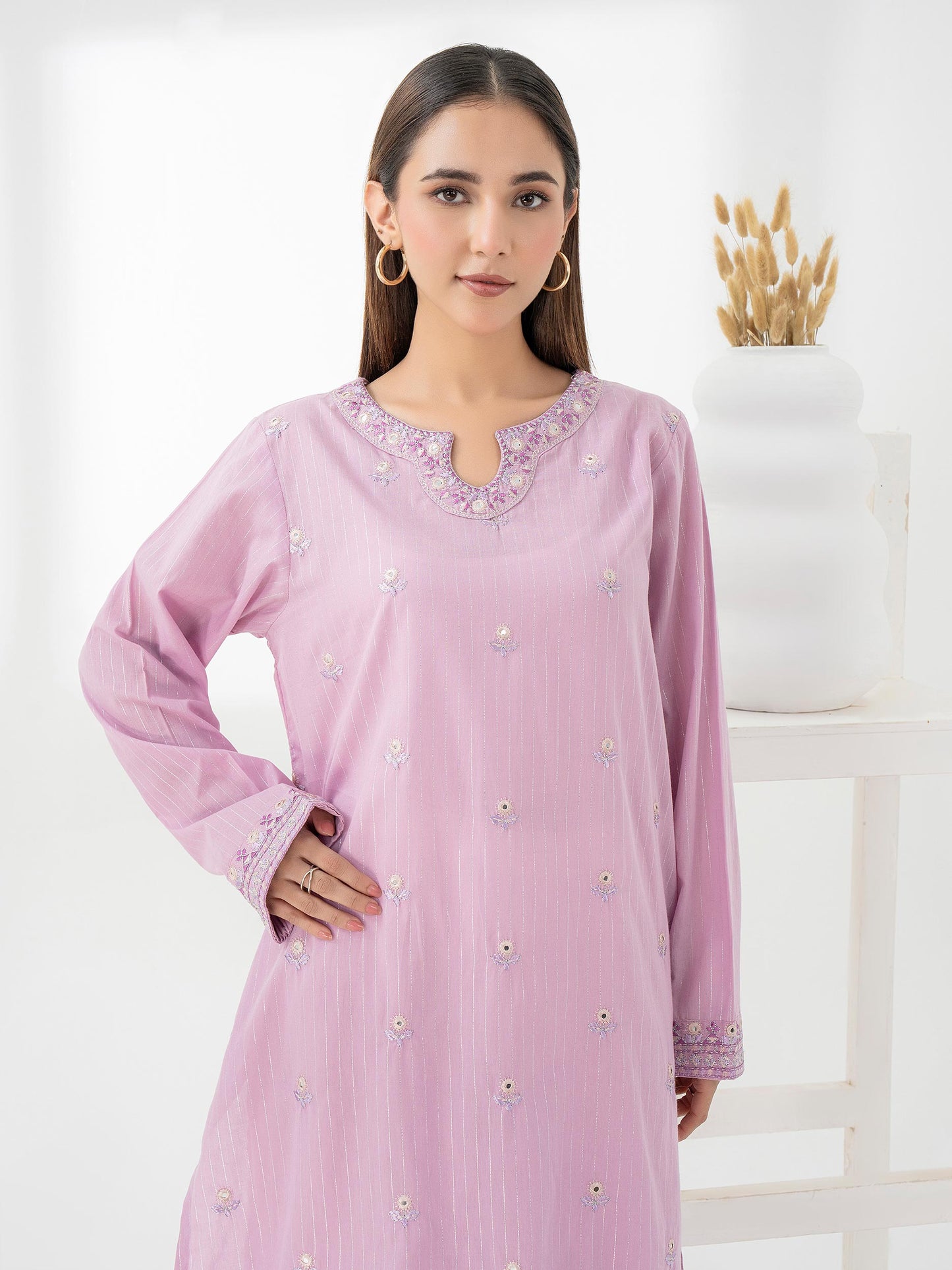 Yarn Dyed Shirt-Embroidered (Pret)