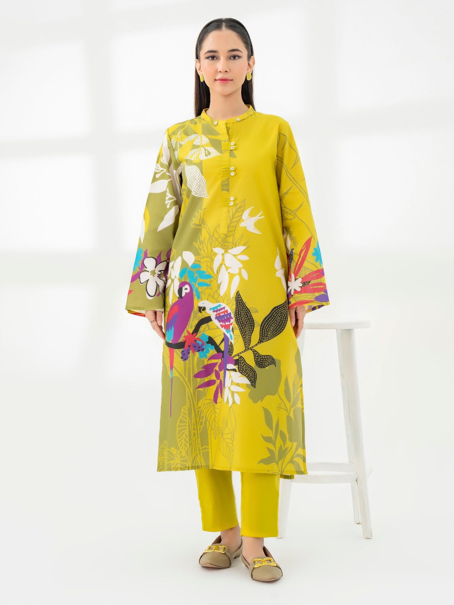 2 Piece Khaddar Suit-Printed (Pret)