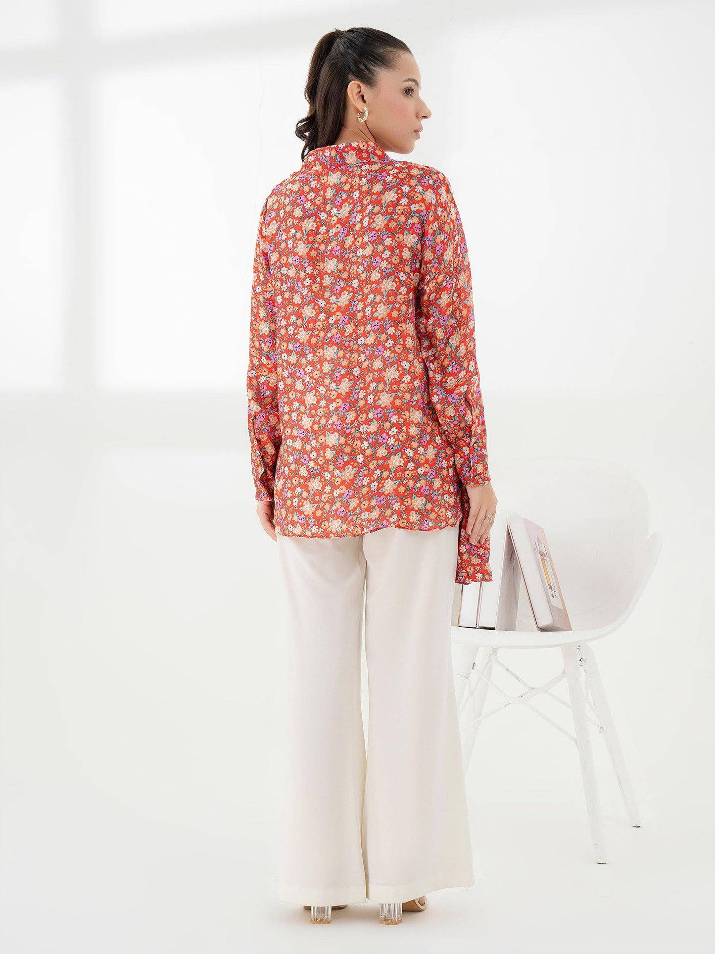 Printed Silk Top